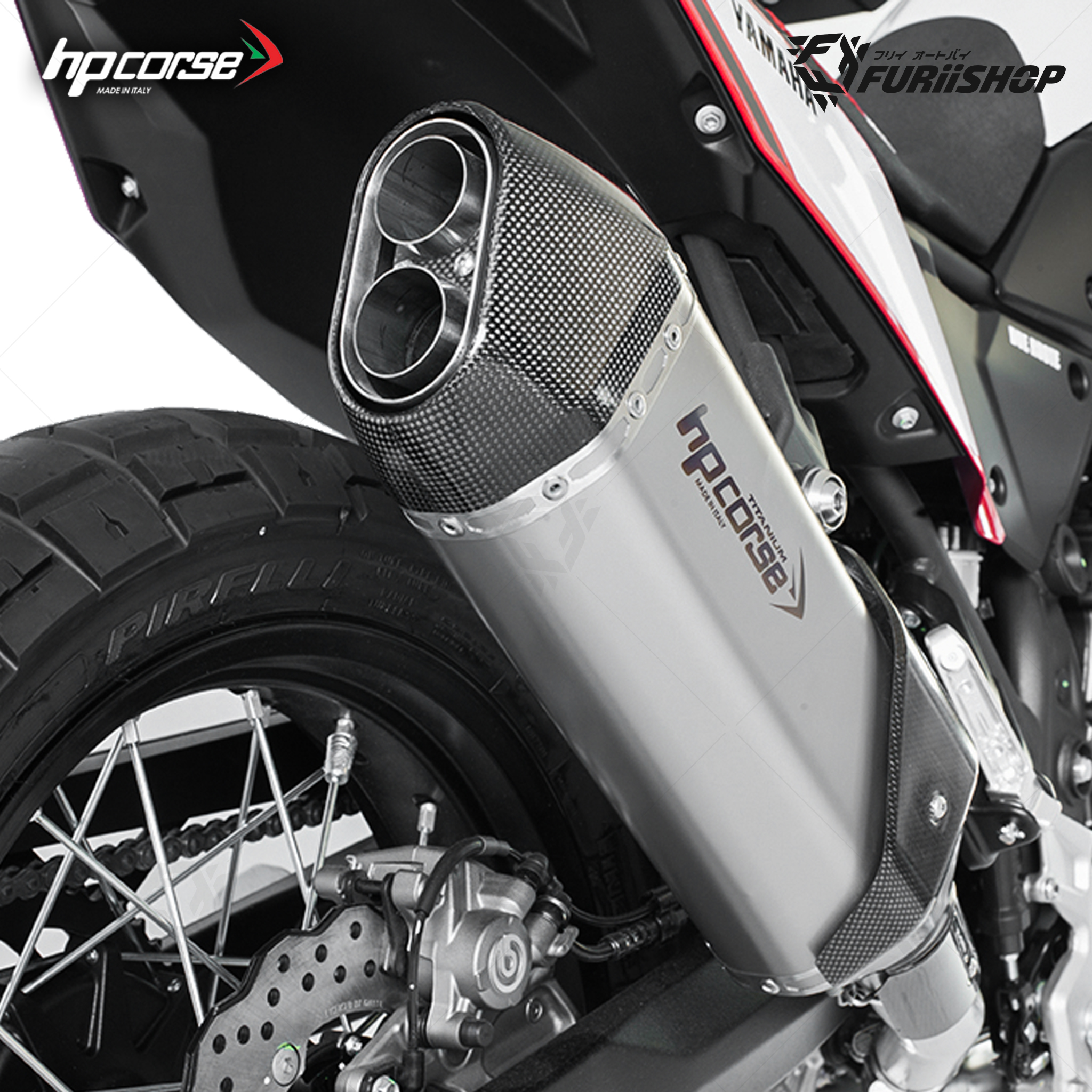 ท่อแต่ง HP Corse - Slip on Titanium - Carbon