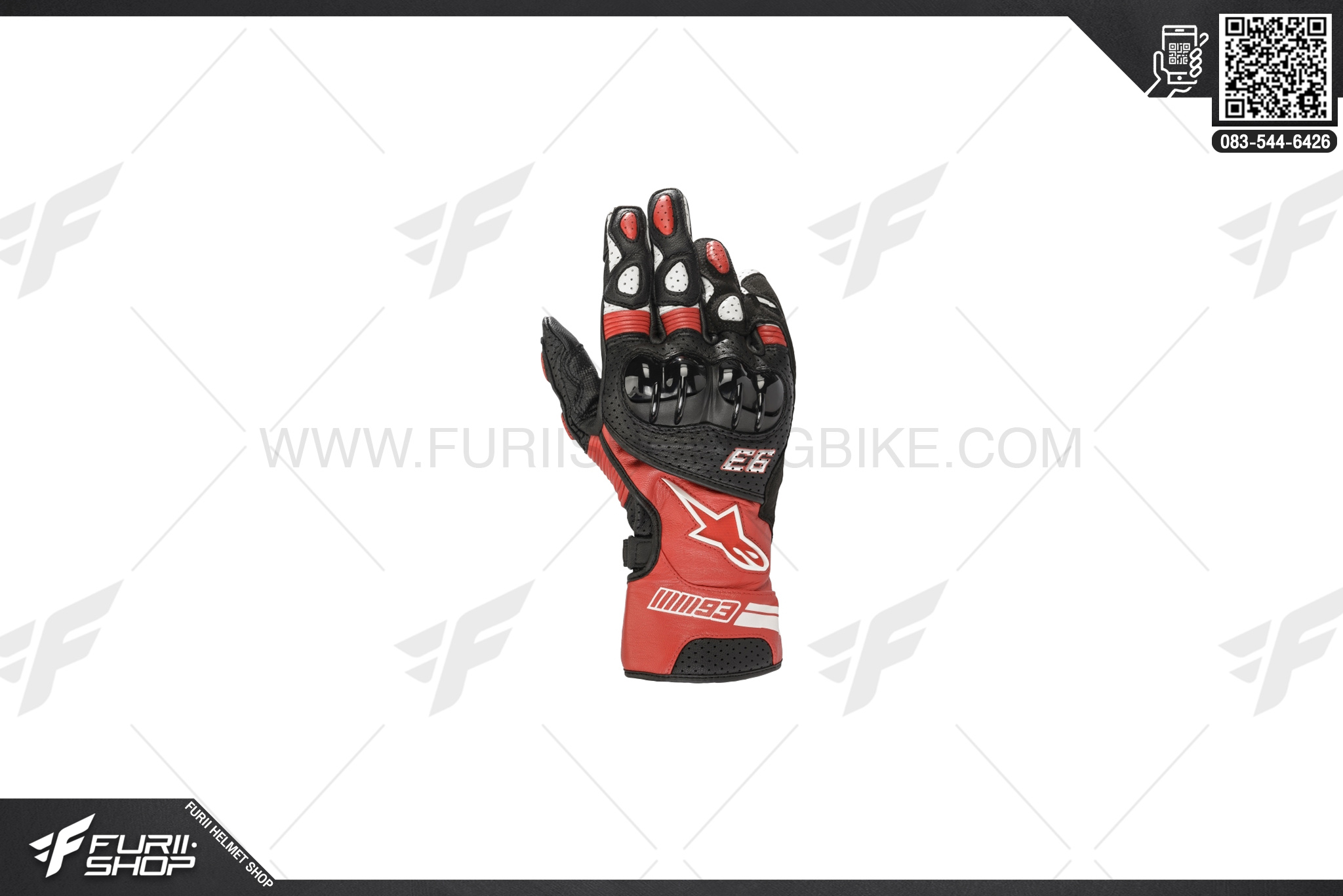 ถุงมือ ALPINESTARS TWIN RING LEATHER GLOVE