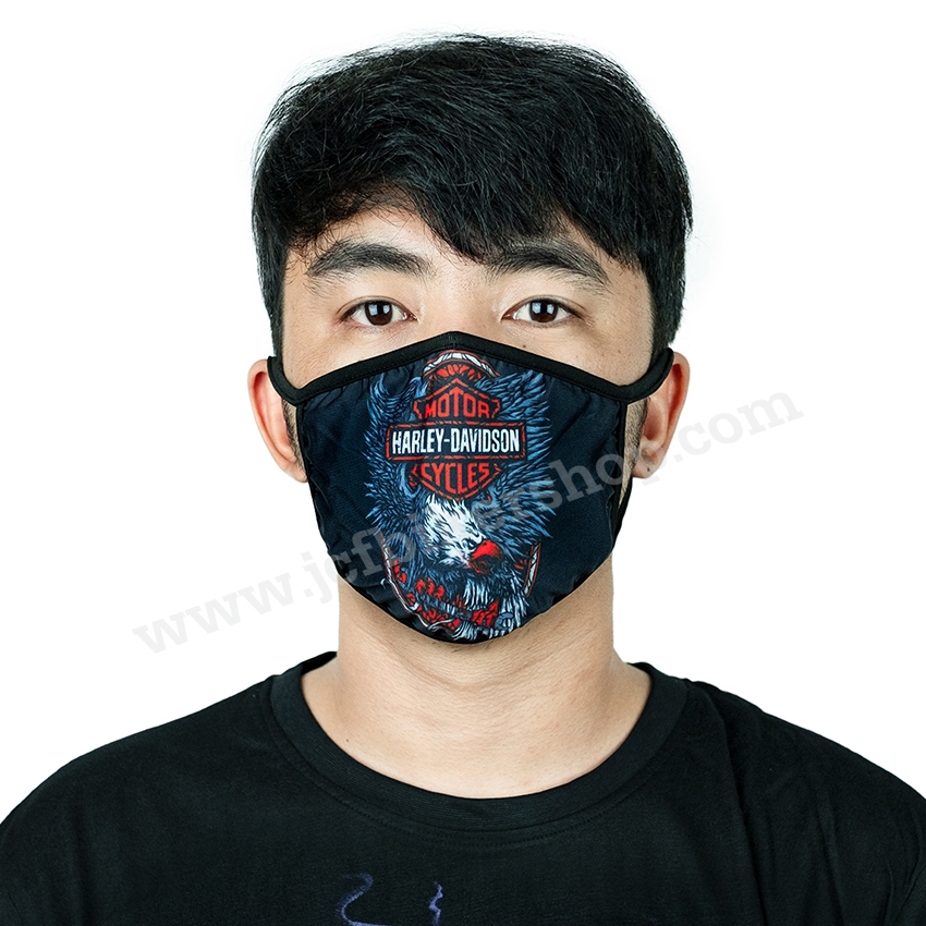 ผ้าปิดจมูกลายHDกันมลภาวะผ้านาโนแห้งไวมีที่เปลี่ยนแผ่นกรองลวดลายคมชัด #03