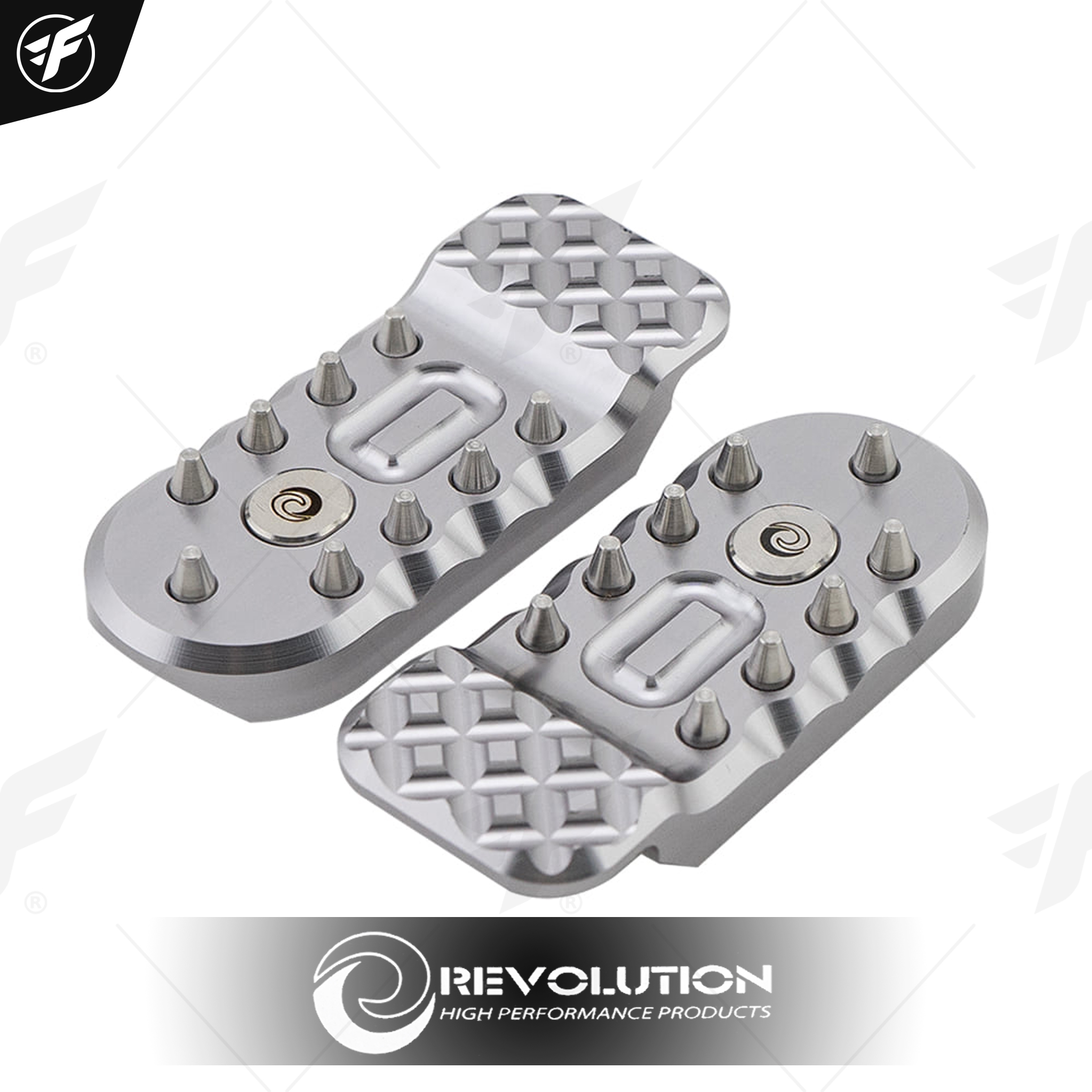 พักเท้าหน้า CNC REVOLUTION CT-125 เงิน
