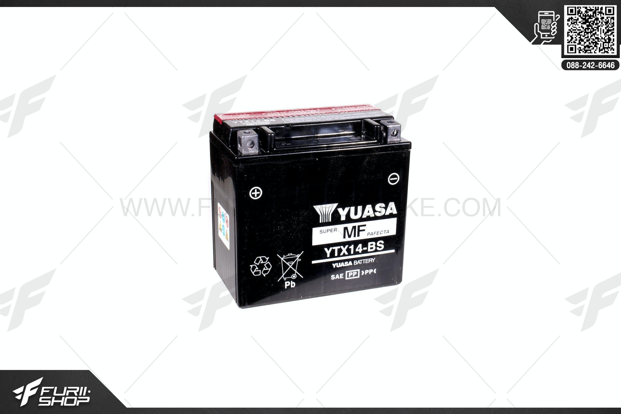 แบตเตอร์รี่ YUASA รหัส YTX14-BS