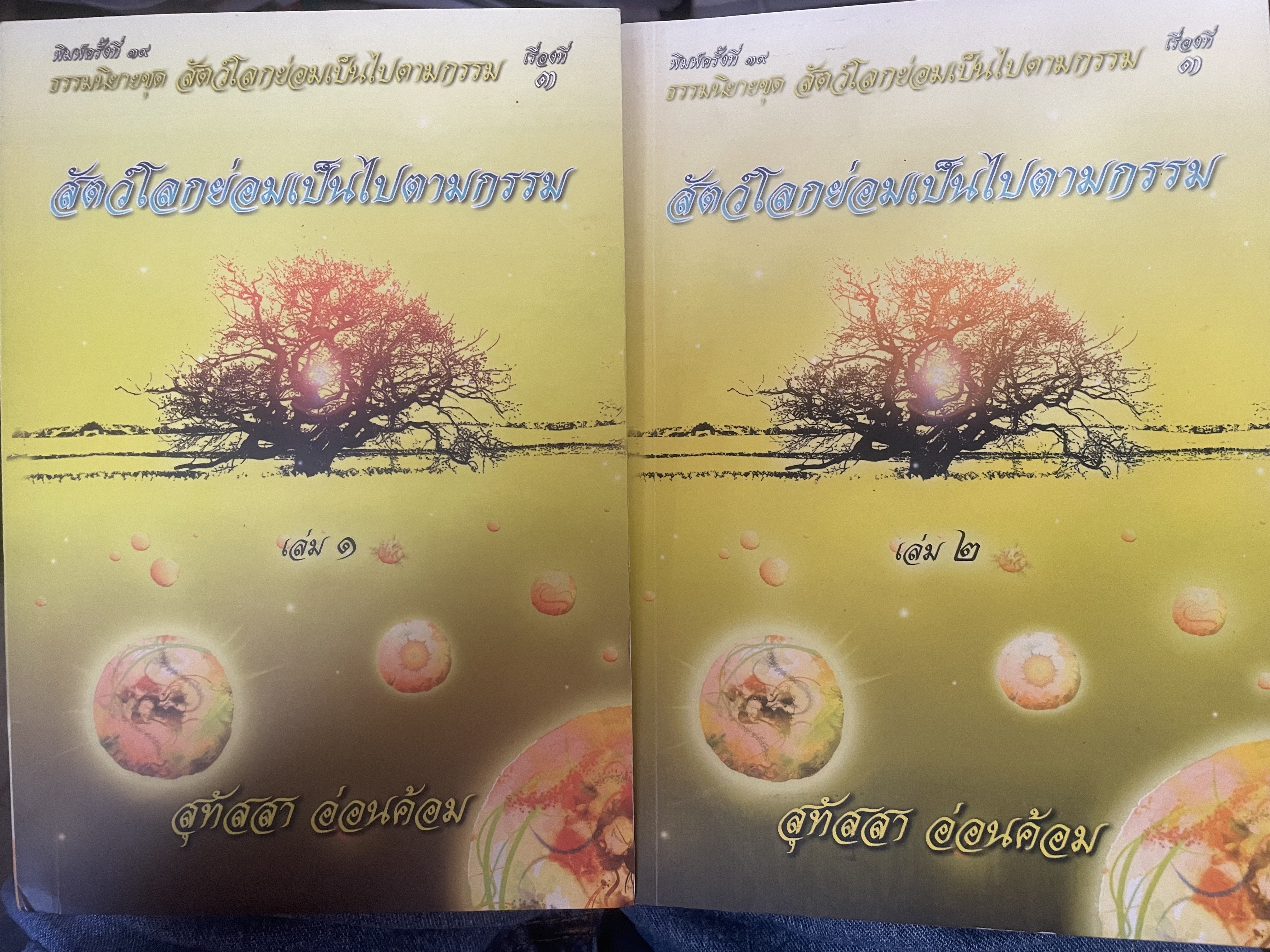 สัตย์โลกย่อมเป็นไปตามกรรม เล่ม 1-2 รวม 2 เล่ม ผู้เขียน สุทัสสา อ่อนค้อม 7 กก.