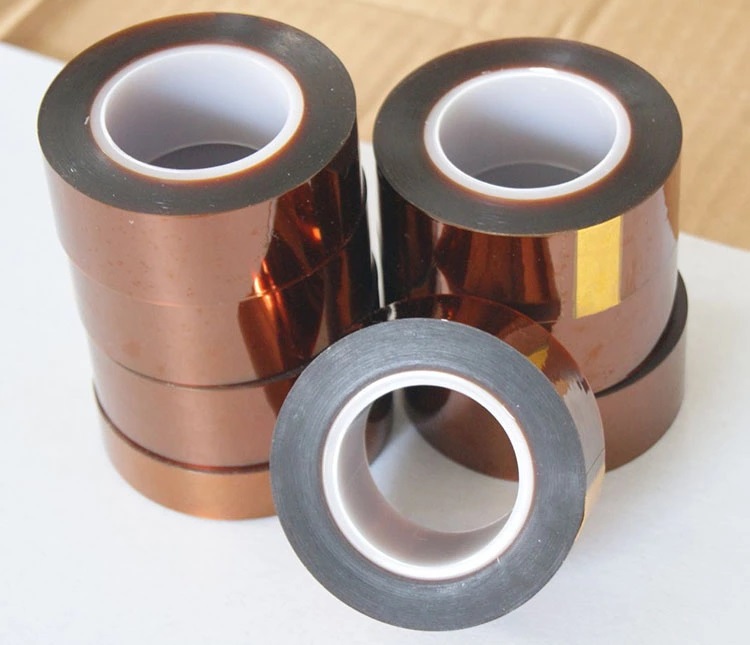เทปทนความร้อนสูง Kapton Tape T0.050mm. สำหรับงานปิดบังพื้นที่การใช้งานที่มีอุณหภูมิสูงมาก หรือ งานบัดกรี