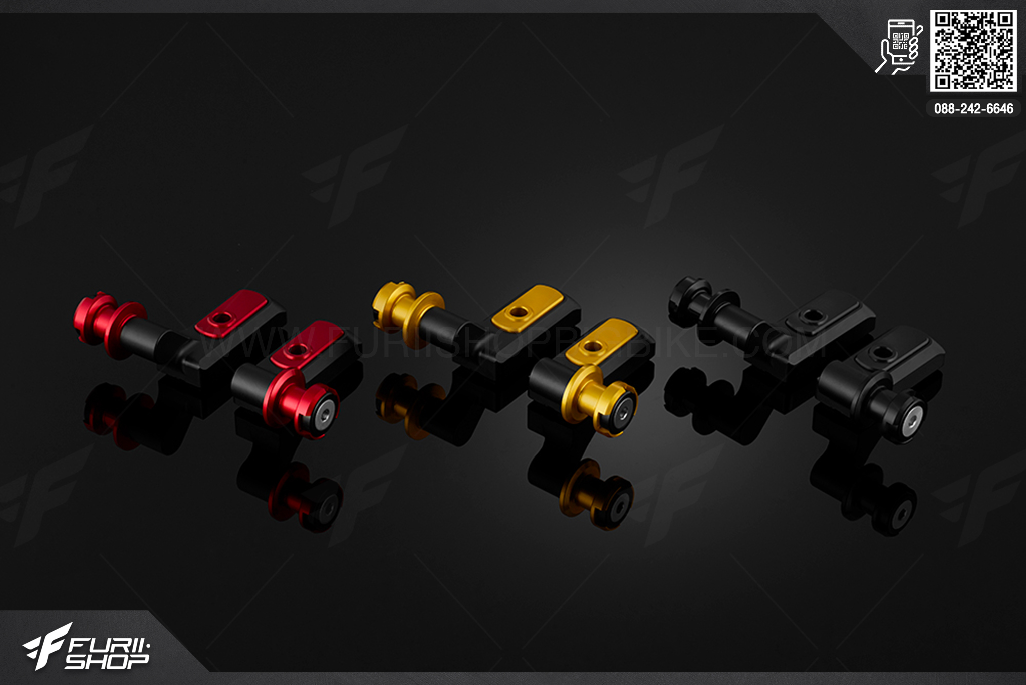 แผ่นล็อคตัวตั้งโซ่พร้อมตัวยกสแตน Bikers Honda CBR500R (2013-2015)