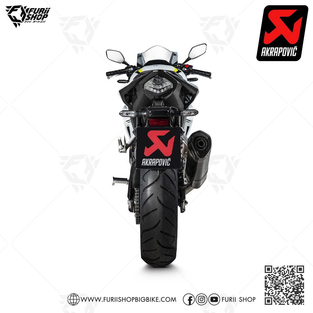 ท่อแต่ง Akrapovic Slip on Carbon new shape ทรงใหม่ : for Honda CBR 500 X,F,R 2016-2018 All New !!
