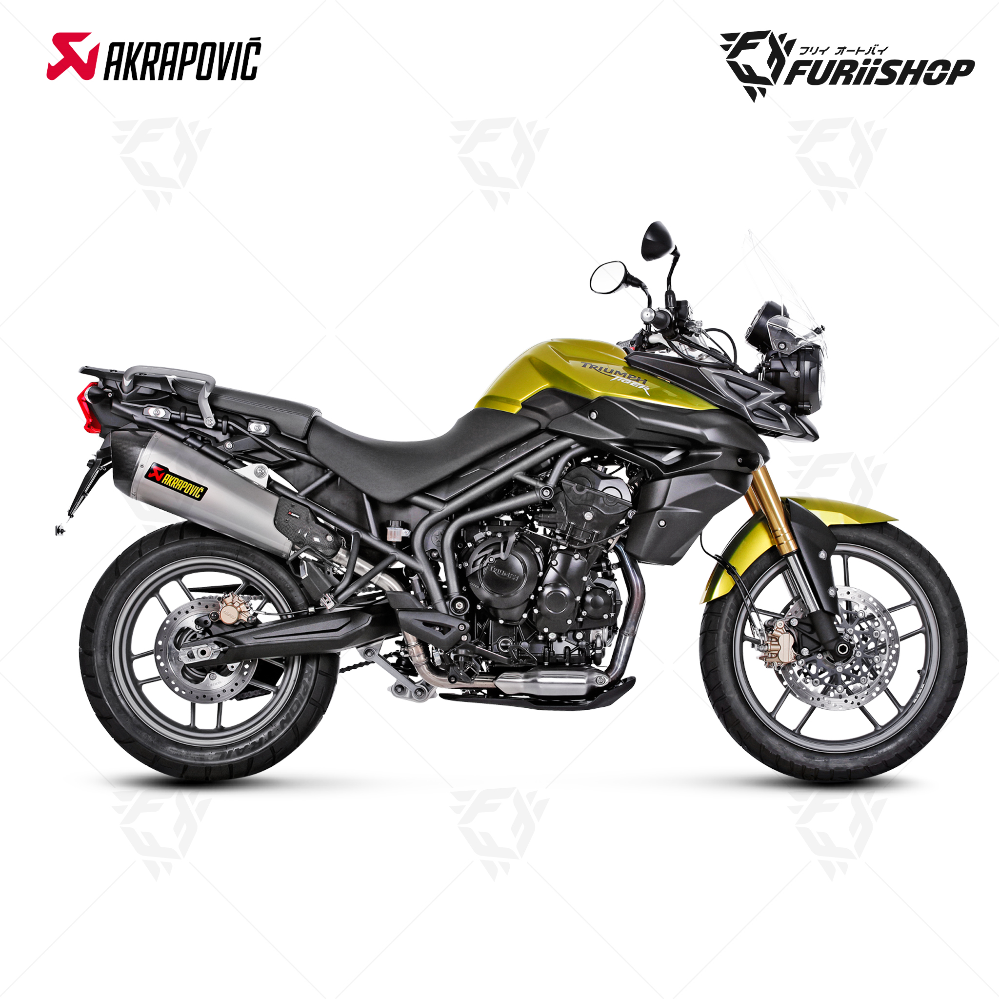 ท่อแต่ง Akrapovic - Slip On for : Triumph Tiger 800
