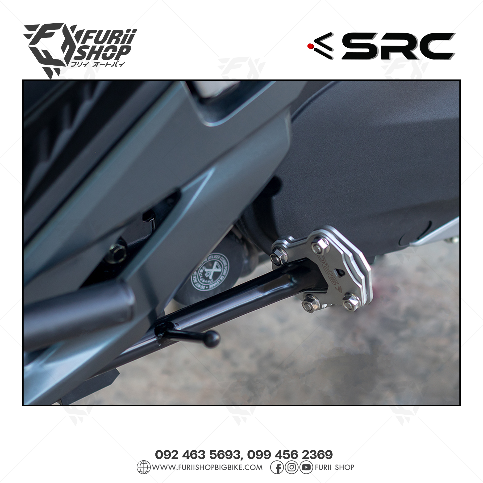 ขาตั้งเสริมขาตั้งข้างสำหรับ Honda Forza300 /All New Forza 350