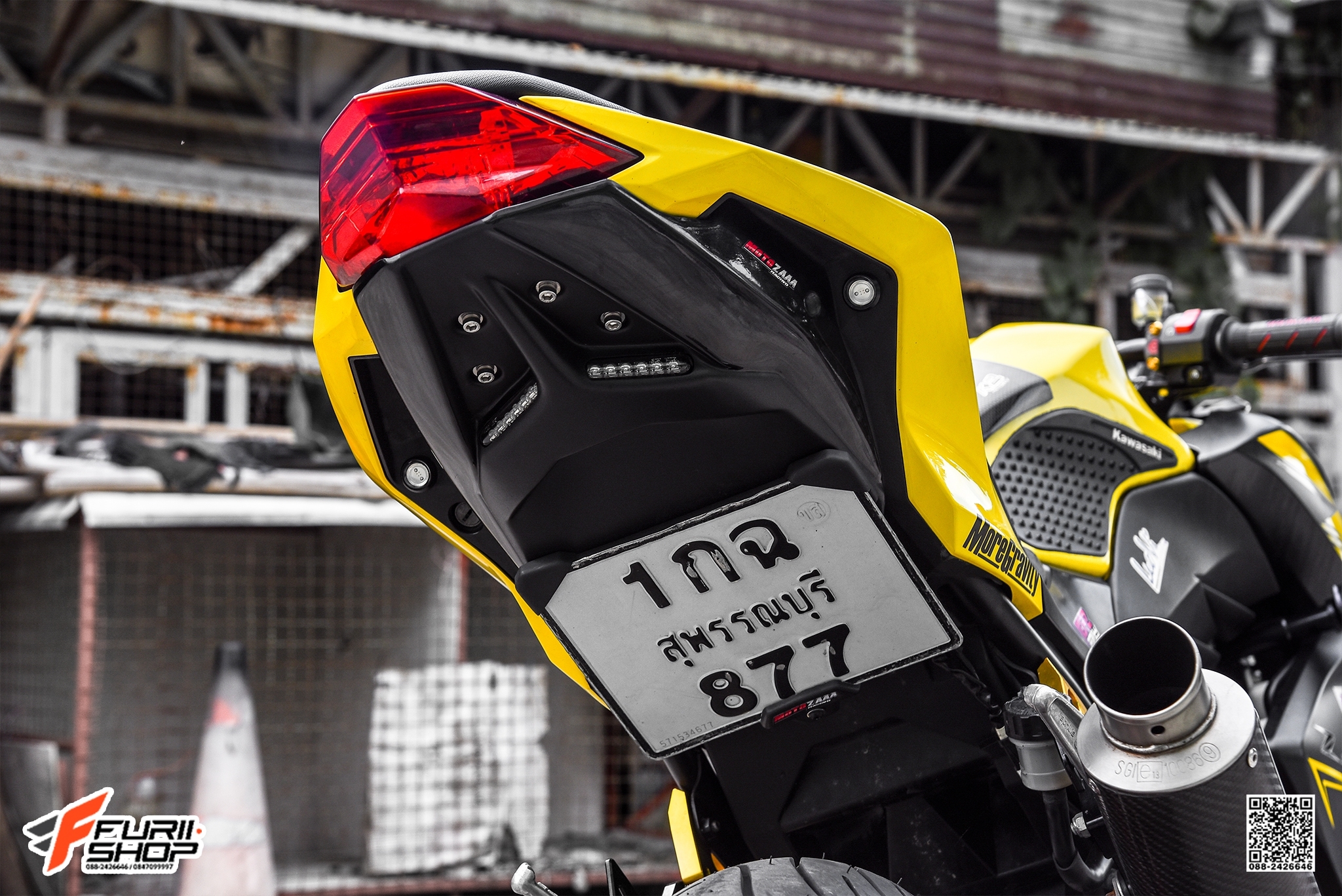 อัลเดอร์เทล MOTOZAAA สีดำ FOR KAWASAKI NINJA300/Z300