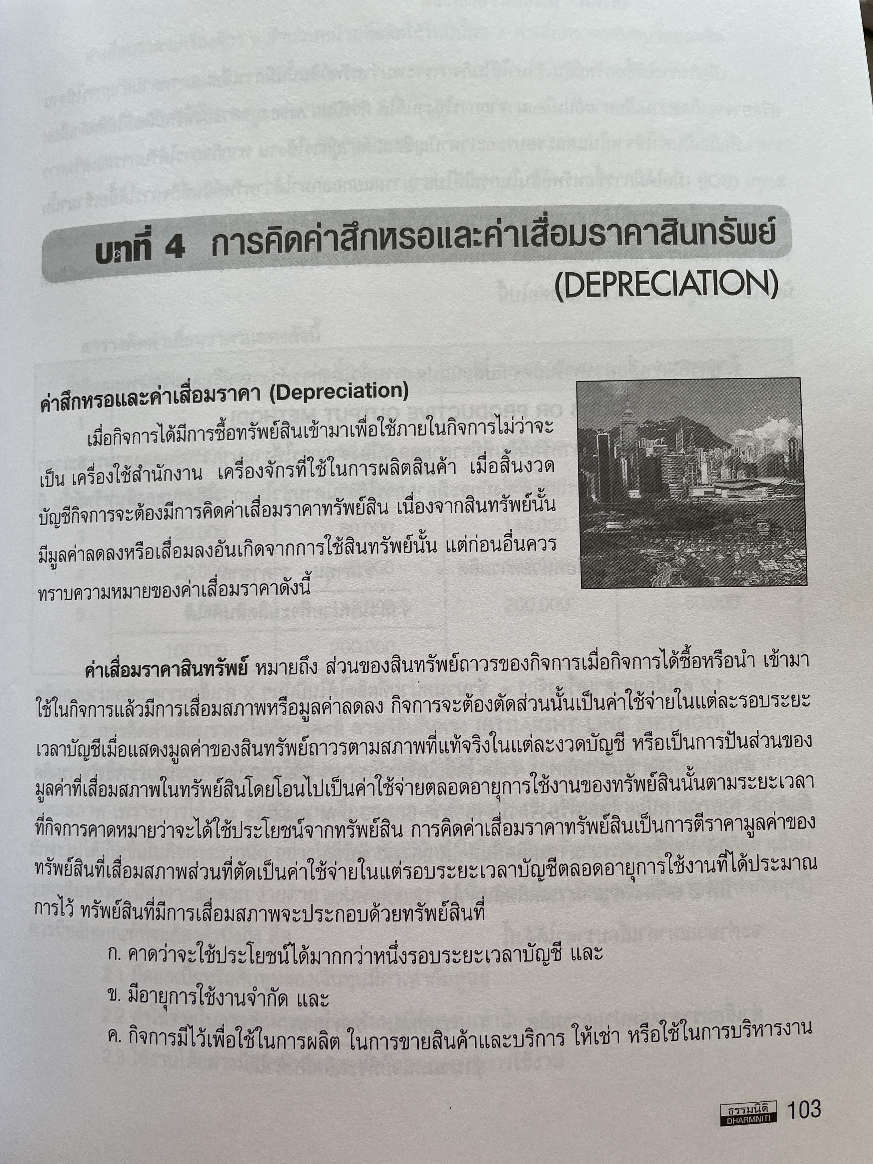 การบัญชีสำหรับที่ดิน อาคาร และอุปกรณ์ & การคิดต่าเสื่อมราคา Property,Plant and Equipment & Depreciation ผู้เขียน สมเดช โรจน์คุรีเสถียร 800 กรัม