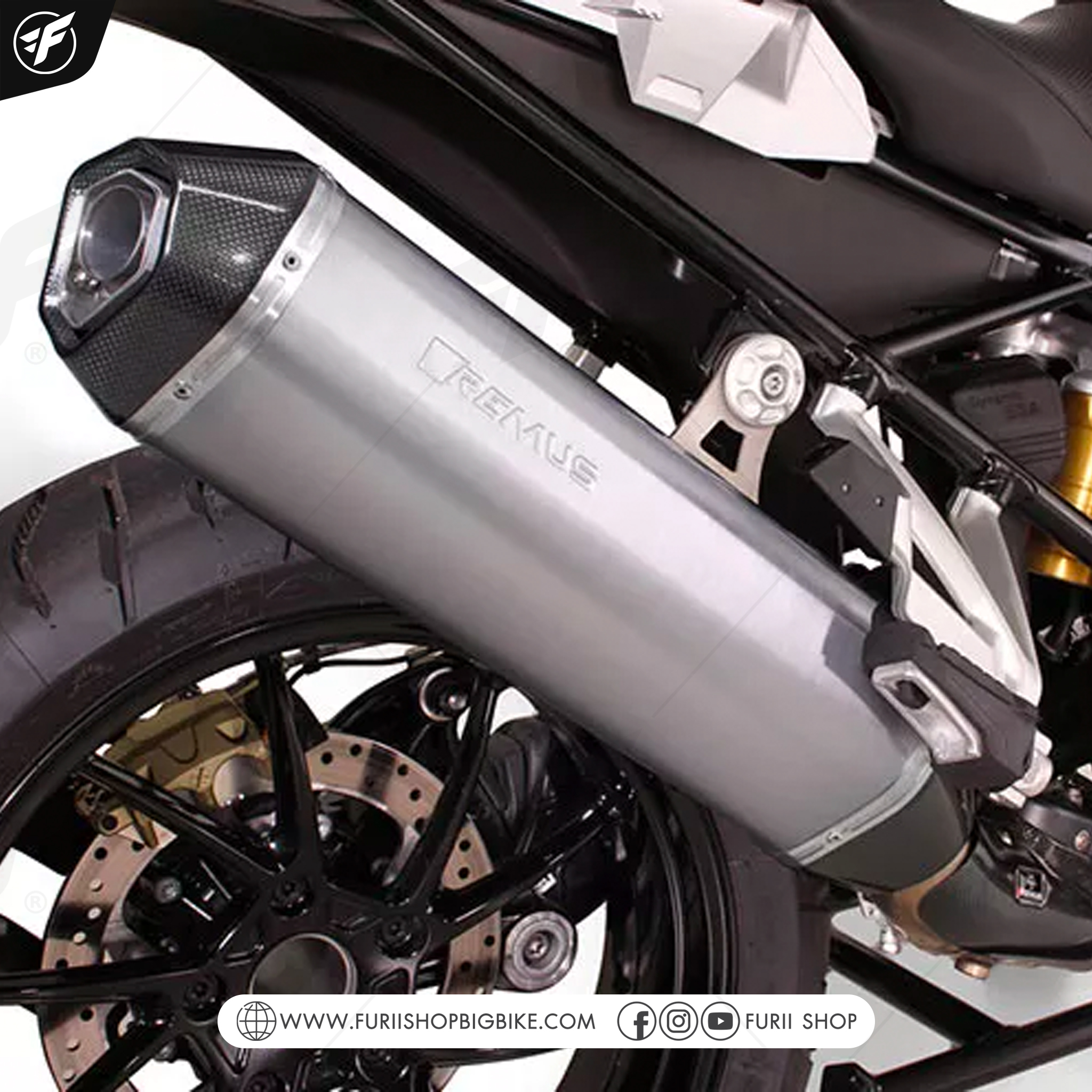 ท่อ Remus Slip-on Titanium for BMW R1200GS 09-18'