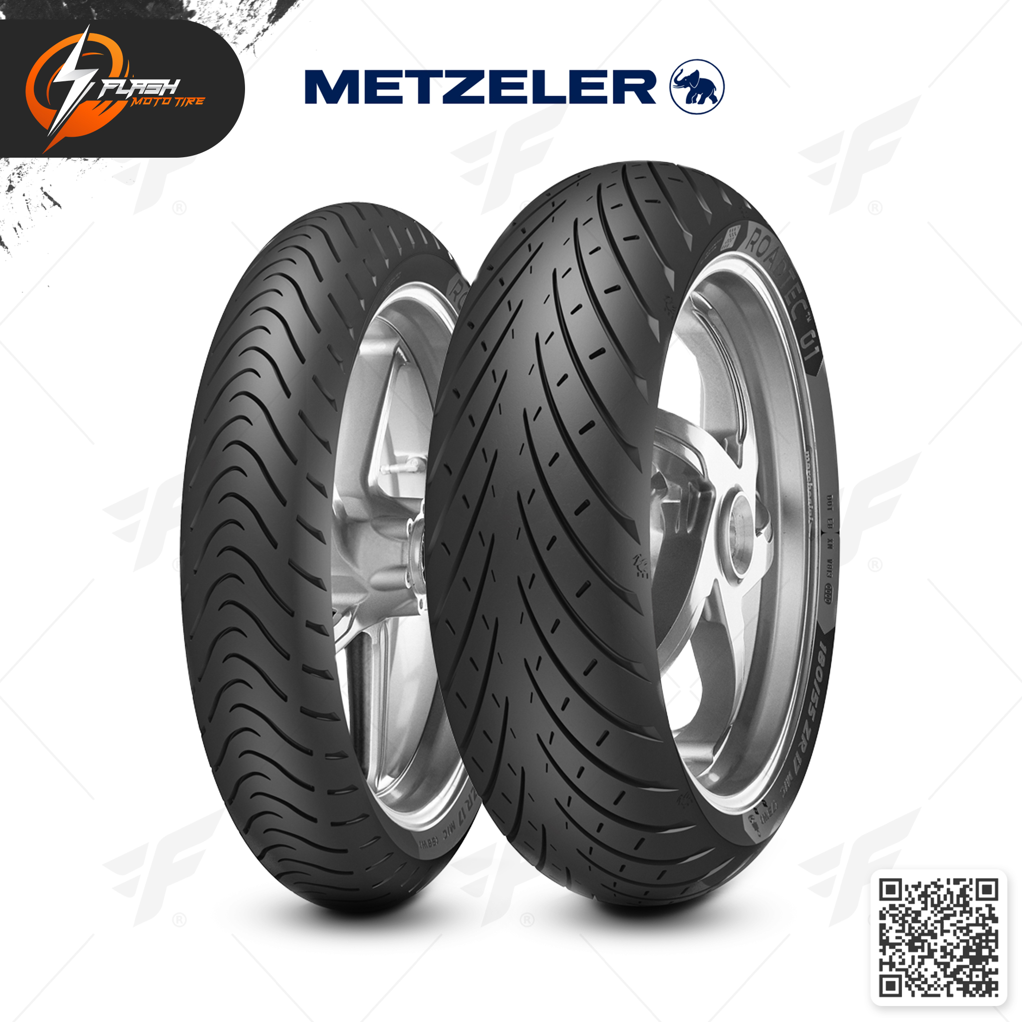 ยางมอเตอร์ไซค์ Metzeler ROADTEC 01 : F 110/80R19 + R 150/70R17