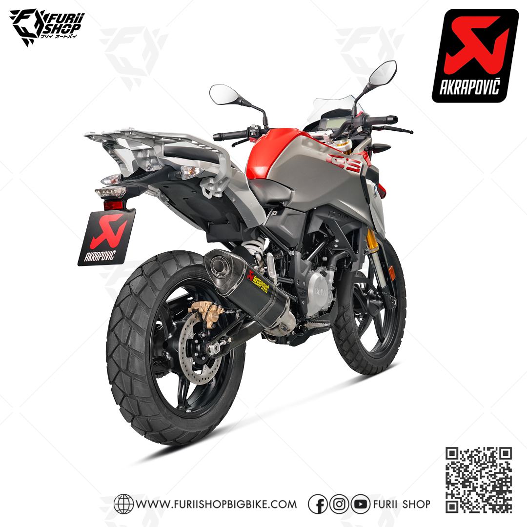 ท่อมอเตอร์ไซค์ Akrapovic Carbon : for BMW G310GS 2018-2021