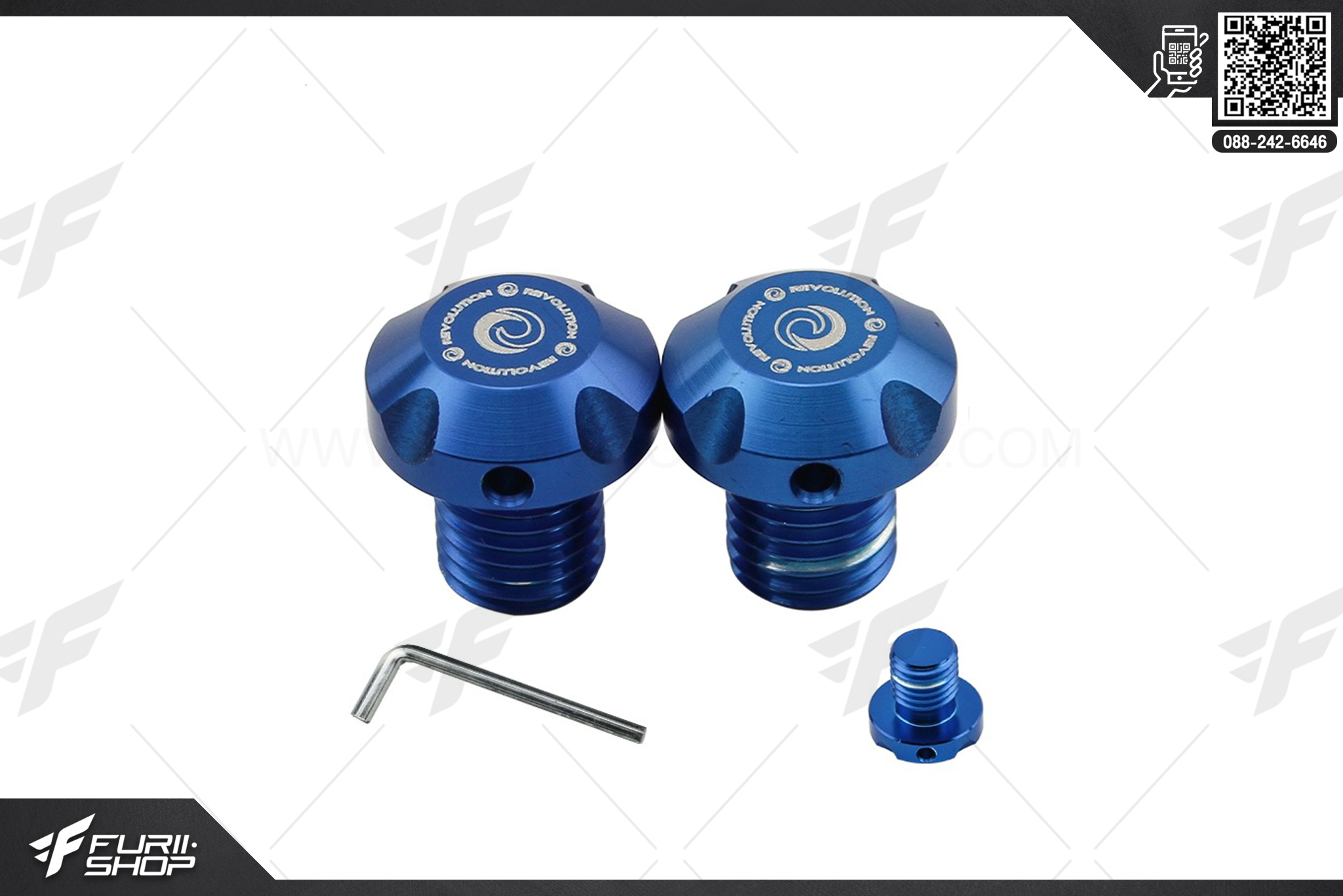 น็อตปิดรูกระจก Revolution For Honda Forza350 2020