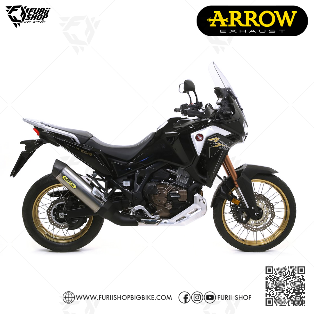 ท่อมอเตอร์ไซค์ ARROW TITANIUM-CARBON SLIP-ON FOR HONDA AFRICA TWIN