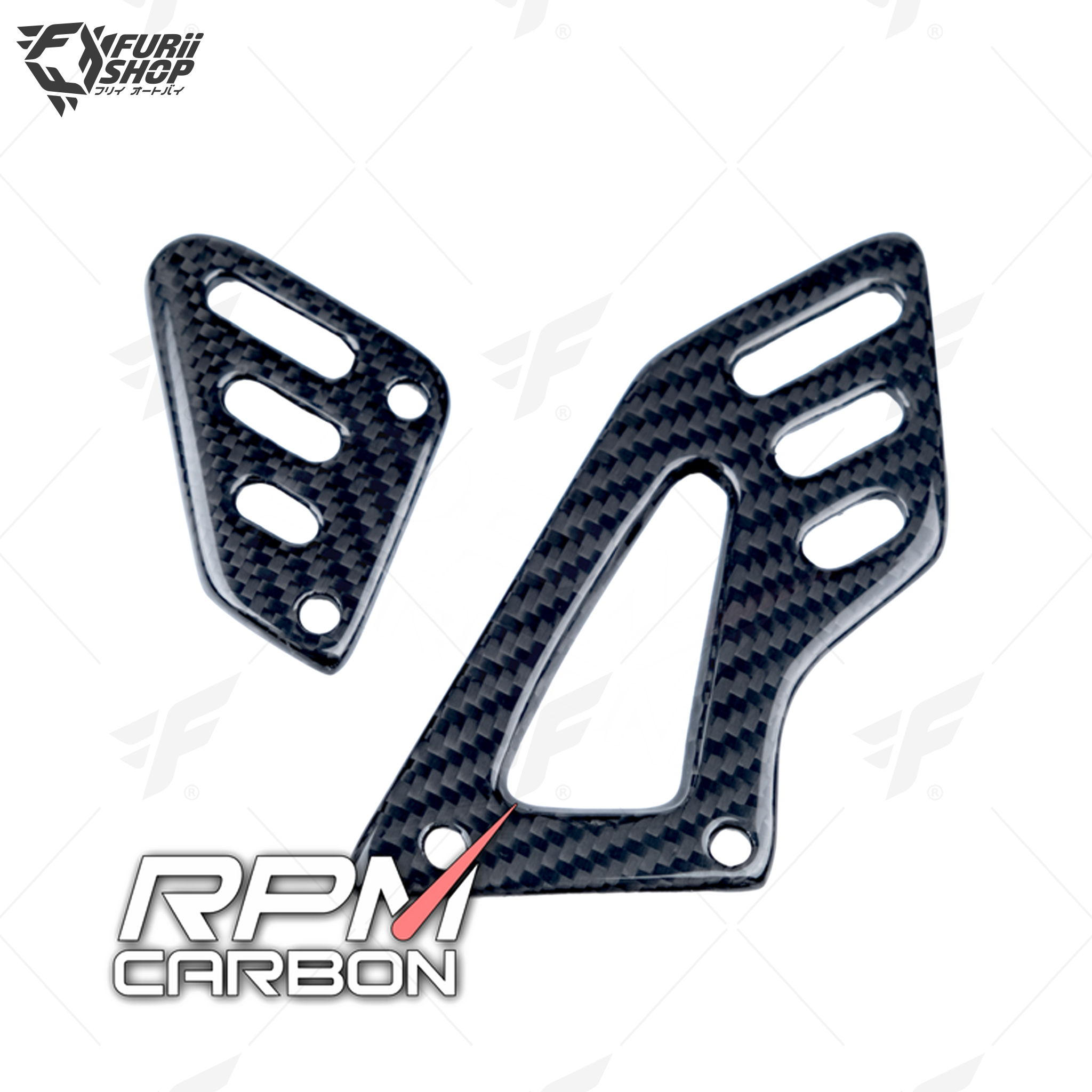 RPM Carbon Heel Guards : for Aprilia RSV4/Tuono V4 2021+