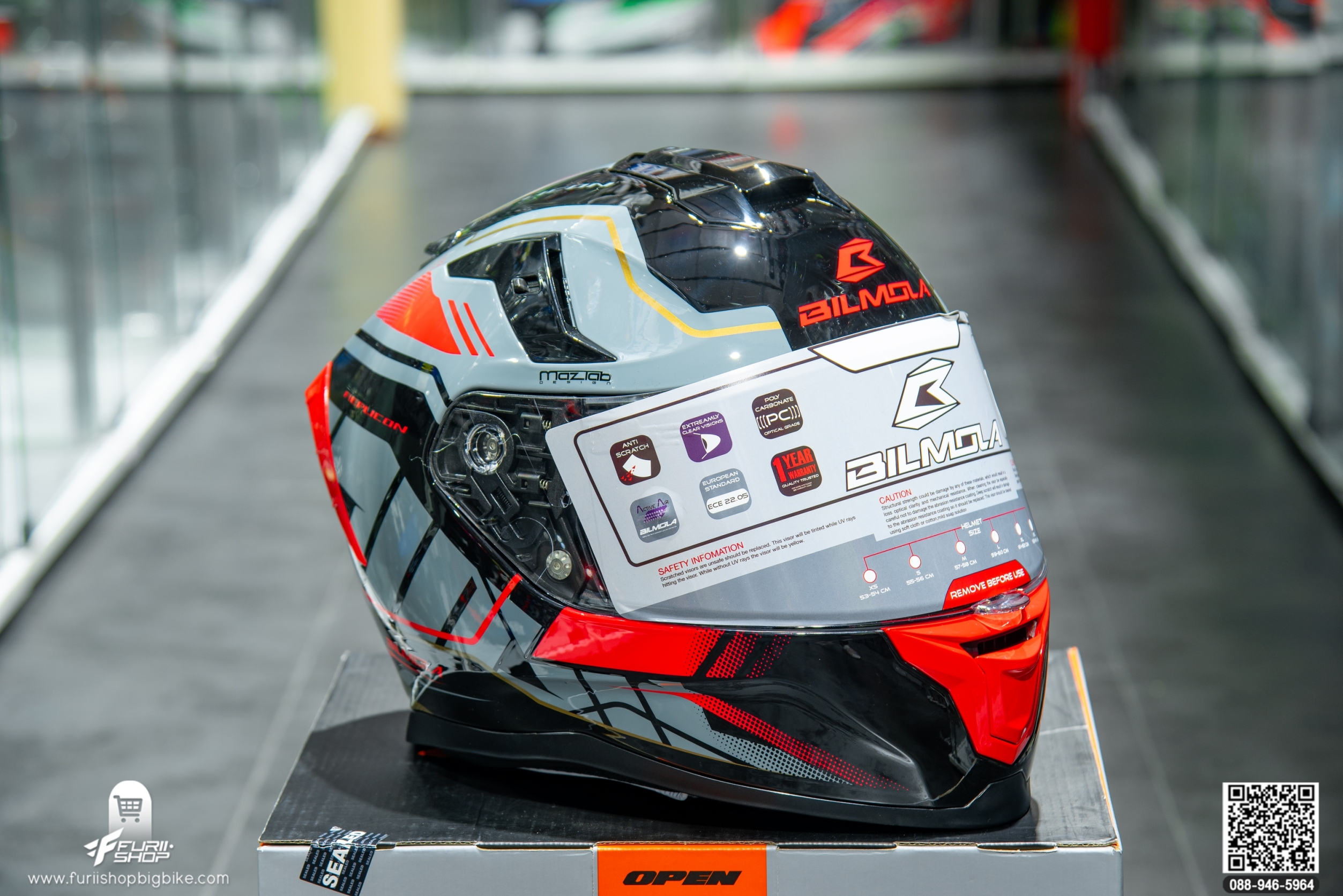 หมวกกันน็อค BILMOLA RAPLICON HG RED