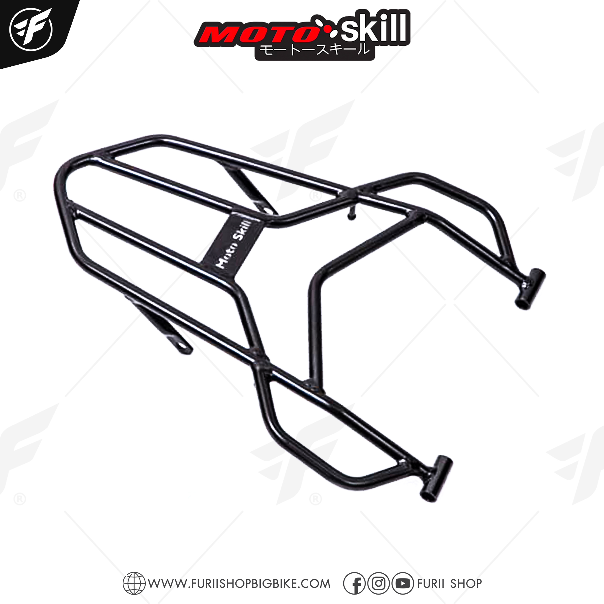 แร็คท้าย Motoskill Top Rack สีดำ / สีแดง สำหรับ HONDA CRF 300 Rally