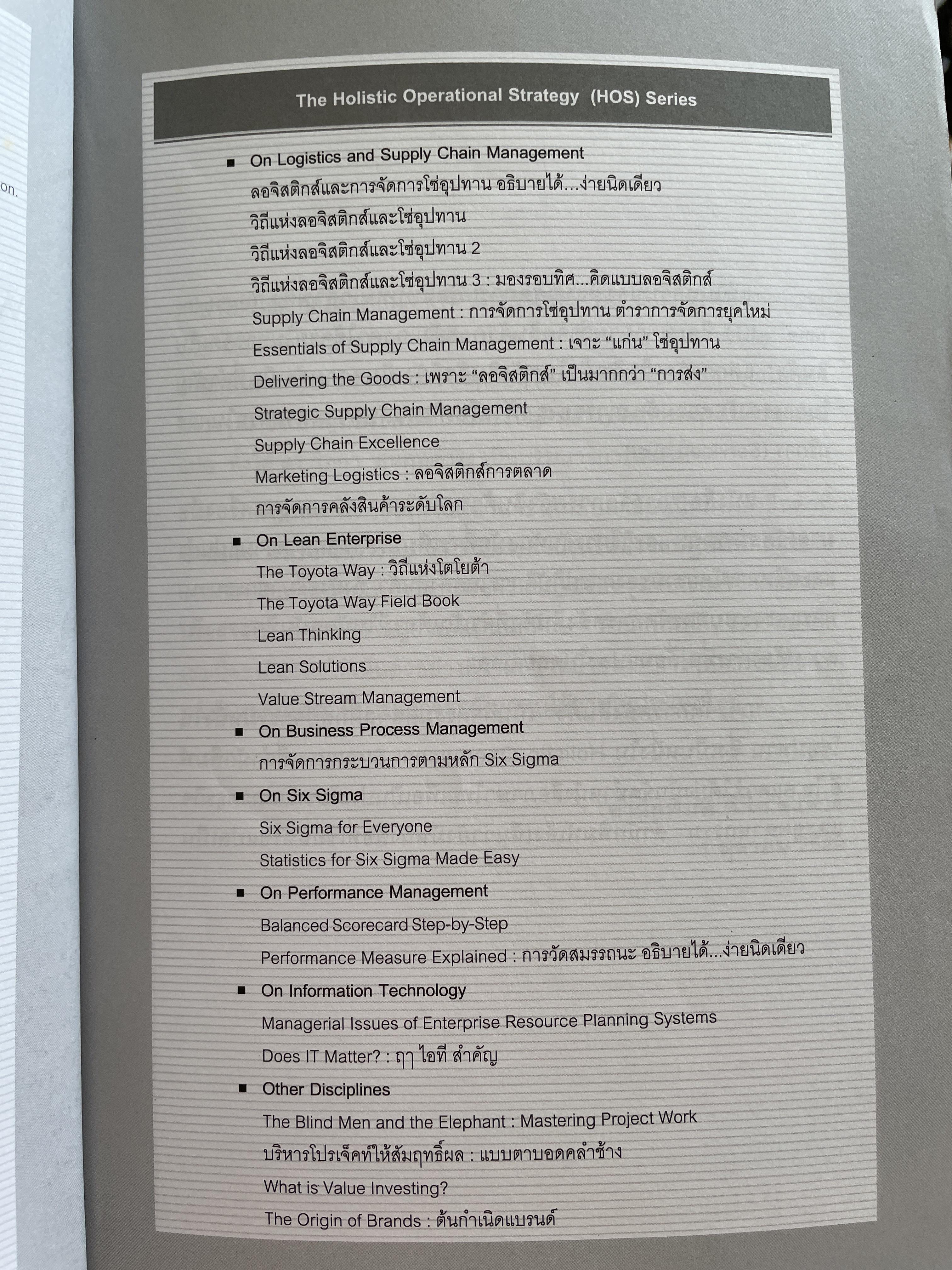 การจัดการ คลังสินค้าระดับโลก World-Class Warehousing and Material Handling. ผู้เขียน Edward H.Frazelle. ผู้แปล อนุวัฒน์ ทรัพย์พืชผล 1,200 กรัม