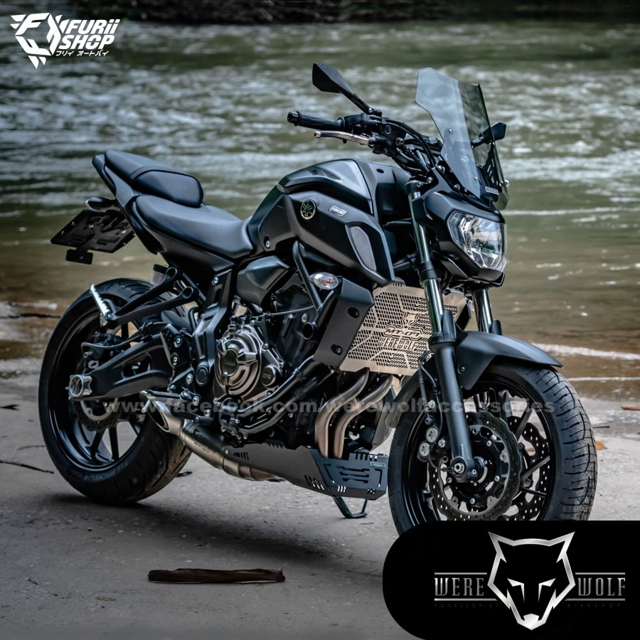 ชิลด์หน้า Were Wolf V-03 Smoke M530 : for Yamaha MT07 2018-2020