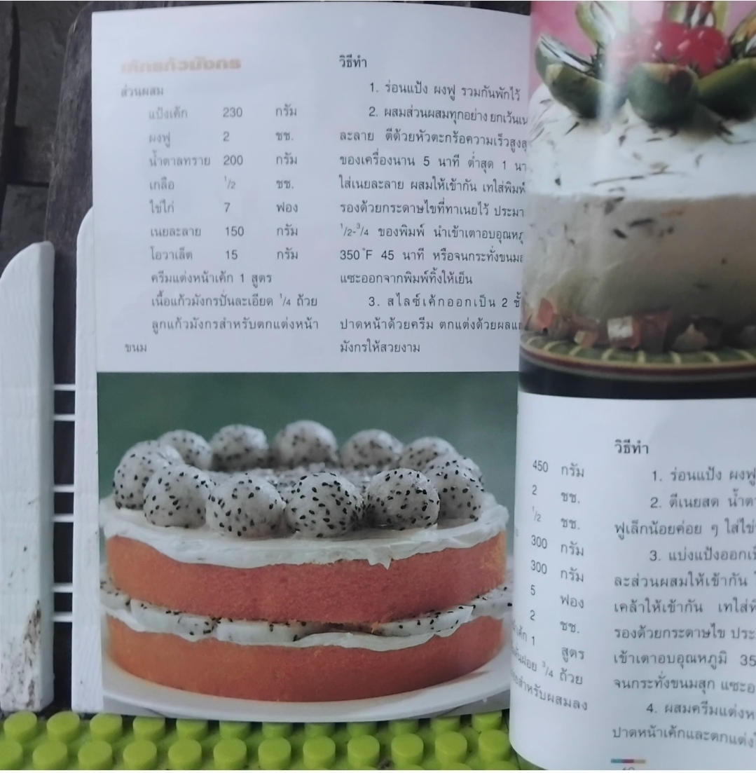 เค้กสมุนไพร โดย อ.นวรัตน์ เอี่ยมพิทักษ์กิจ จัดทำโดย ขวัญเรือนฉบับพิเศษ มือ1 ภาพสี