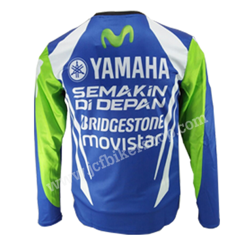 เสื้อยืดขี่มอเตอร์ไซค์ เสื้อยืดมอเตอร์ไซค์ เสื้อแขนยาว YAMAHA JT-530L เนื้อผ้าไมโคไฟเบอร์มีประสิทธิภาพในการซับเหงื่อสูงไม่เหนียวติดตัว