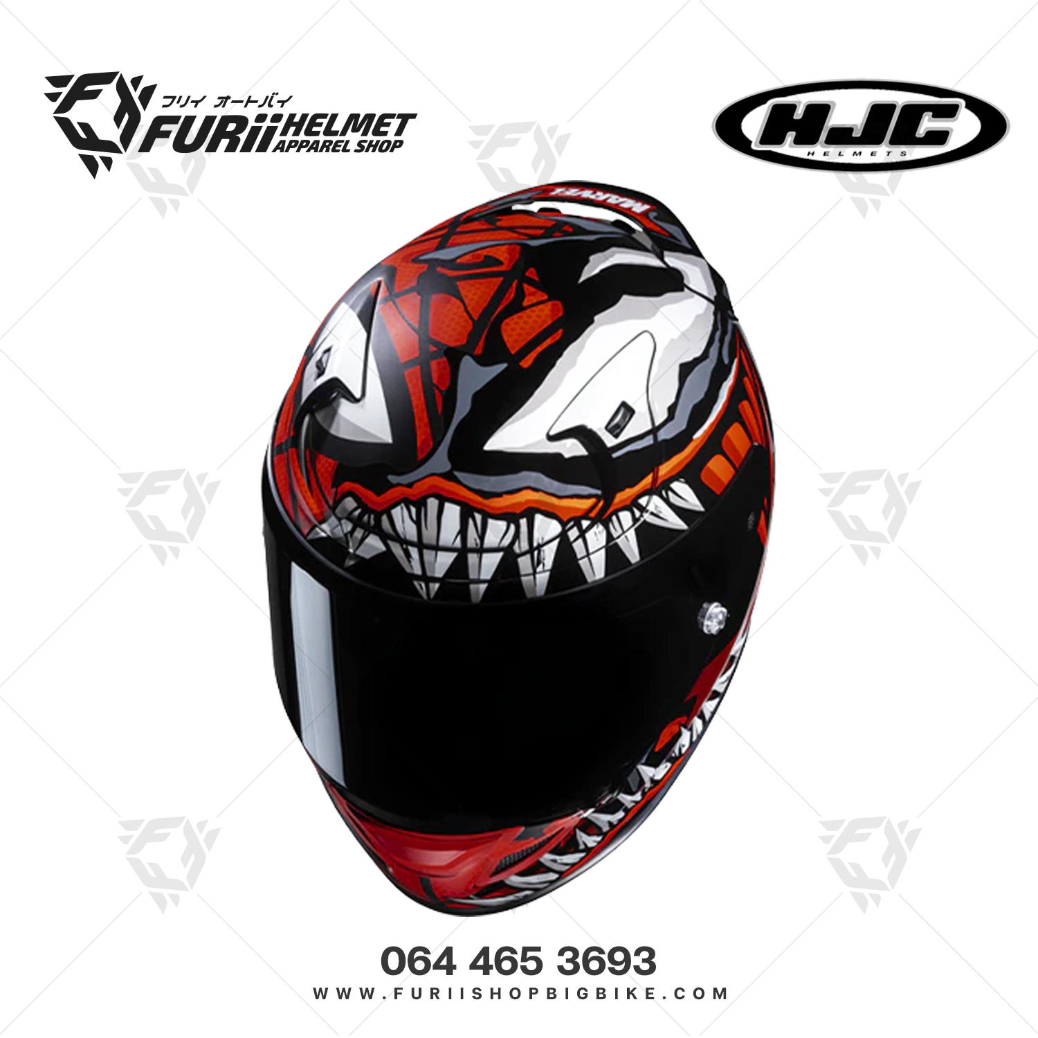 หมวกกันน็อคเต็มใบ HJC RPHA12 : MAXIMIZED VENOM MARVEL