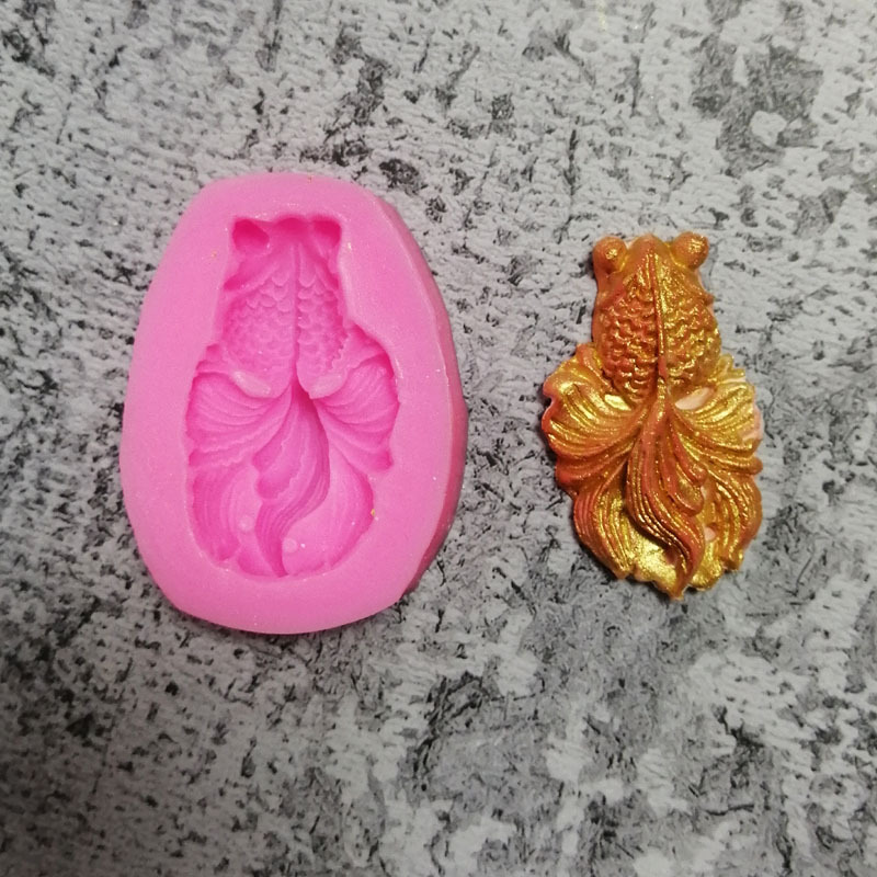 แม่พิพม์ซิลิโคน พิพม์วุ้น พิมพ์ฟองดอง พิพม์อาหลัว พิพม์ขนม ปลาทอง เลือกแบบ