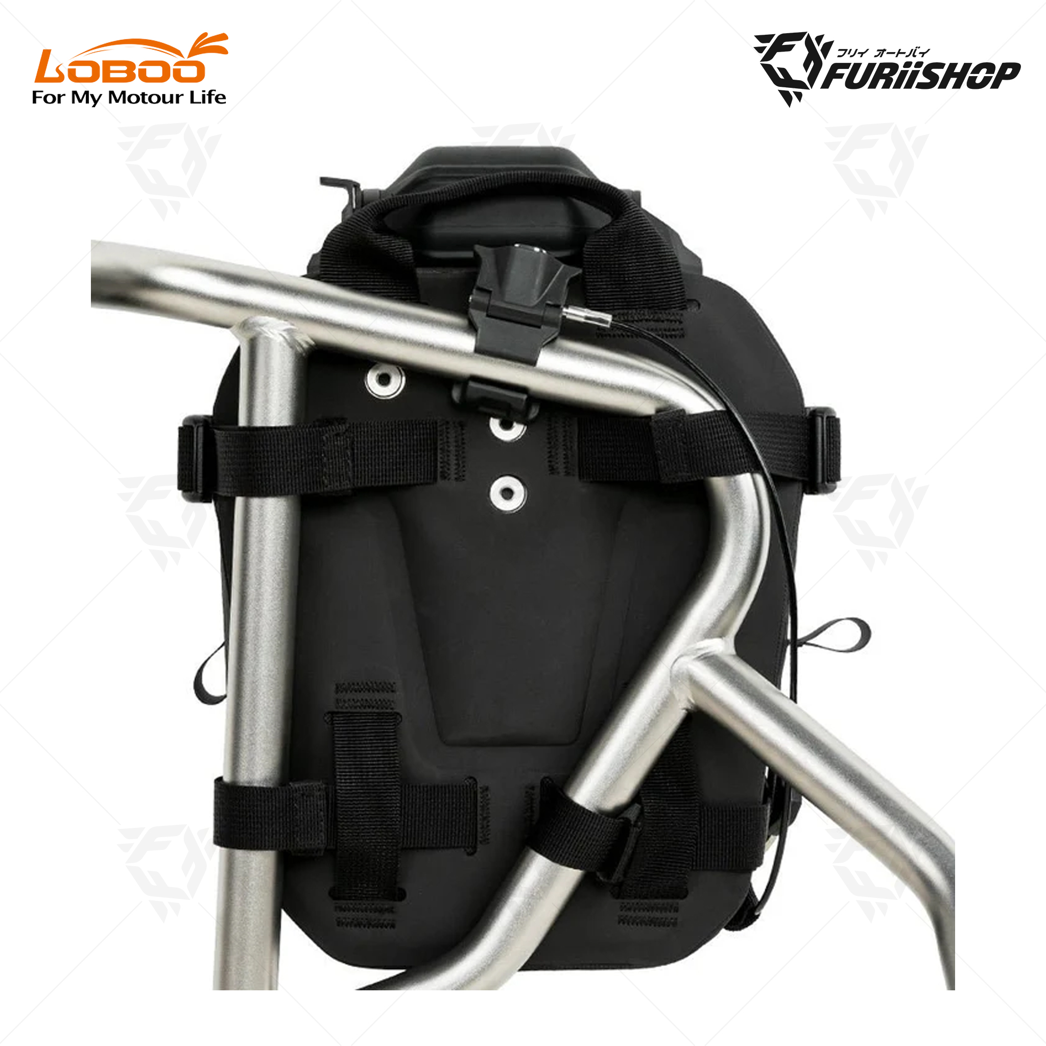 Wanderer (Inflatable) BHGB05T กระเป๋าติดแครชบาร์ 6L แบบปั้มลมได้ สีดำ