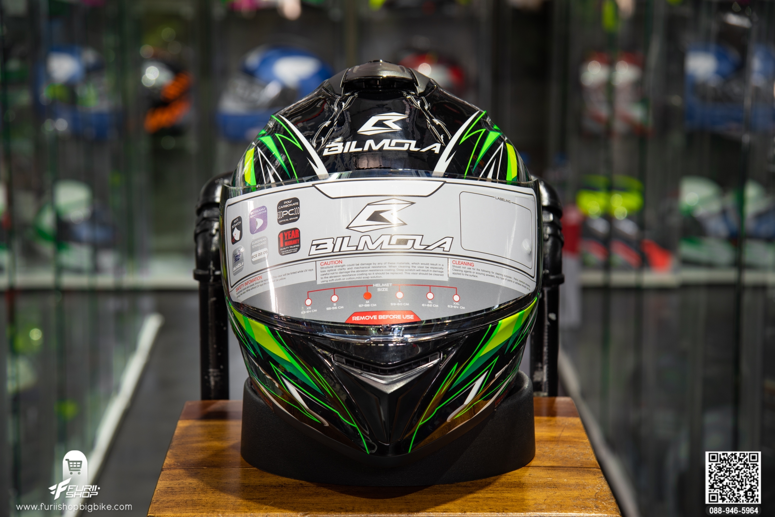หมวกกันน็อค BILMOLA NEX 2020 Ninja green