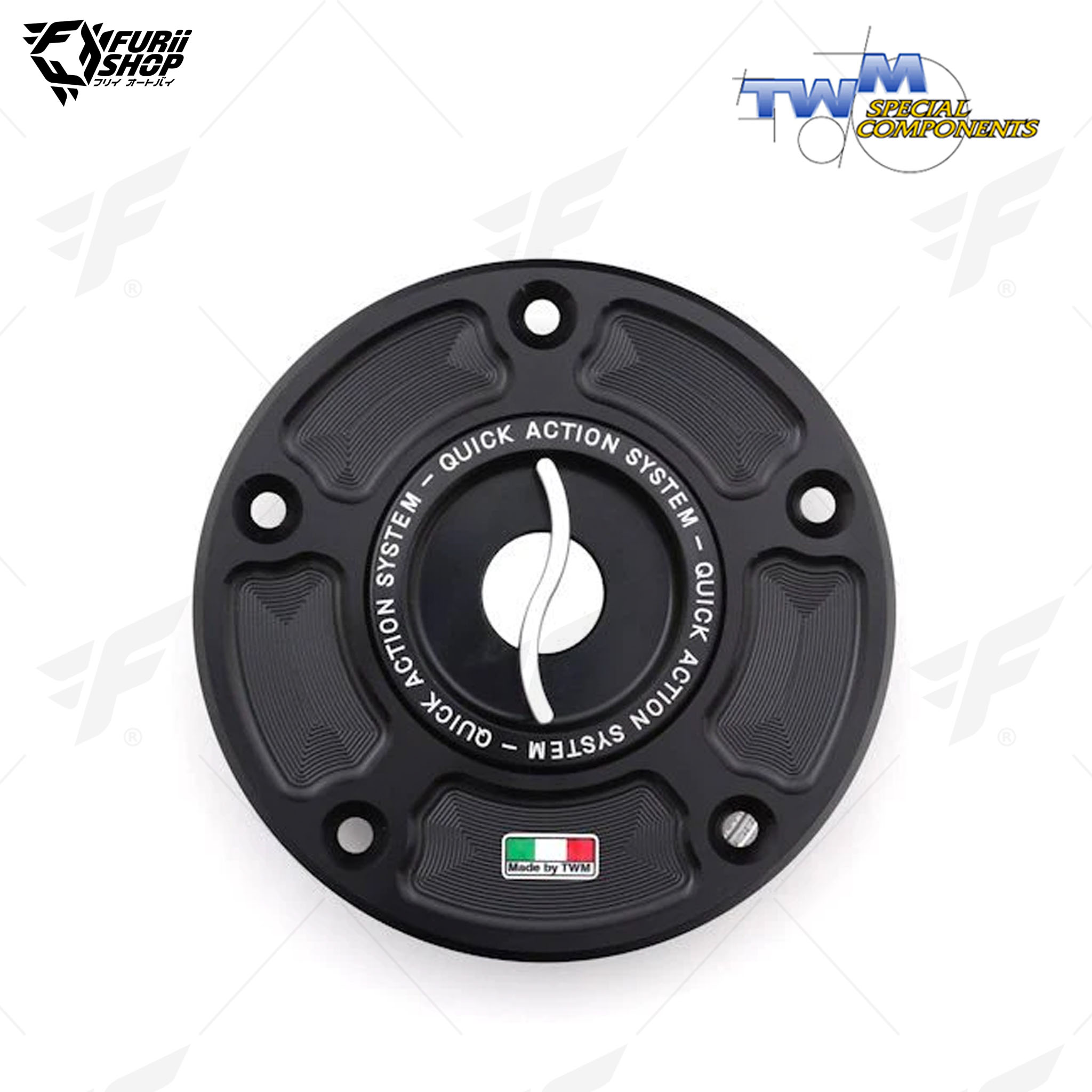 ฝาถังน้ำมัน Aluminium Fuel Cap TWM TSPR.02 : for Suzuki SV 650 03-20/SV 1000 03-15/GSX 250 R 17-20/GSX-R 600/750 04-18/GSX-R 1000 03-21/GSX-R 750 15-20/BANDIT 1250 06-17/HAYABUSA 08-17/GLADIUS 09-15
