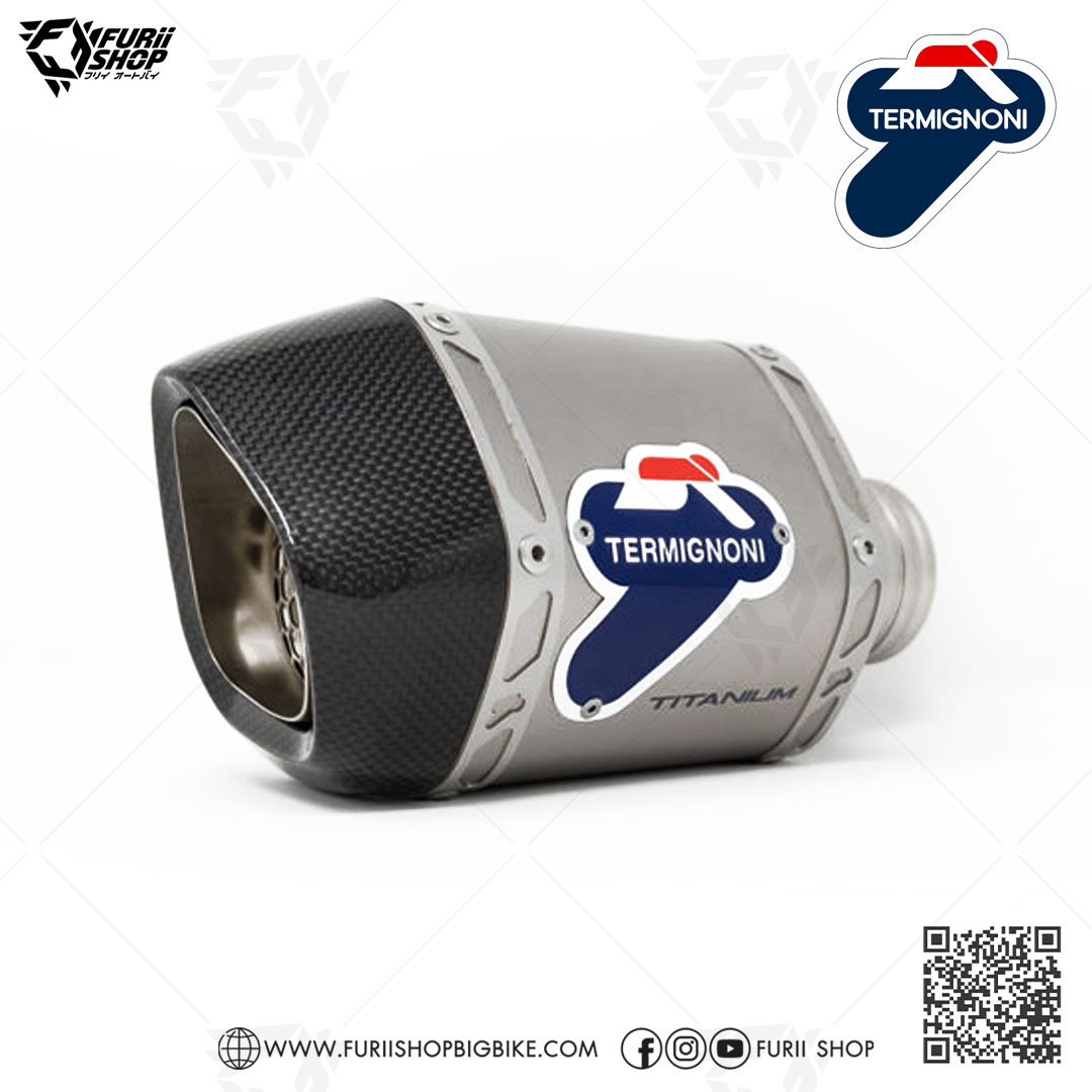ท่อมอเตอร์ไซค์ Termignoni Shorty Titanium : for Vespa LX 125/150 3V 2012-2015/2016-2020/2023 Primavera - Sprint - All New 2022-2023