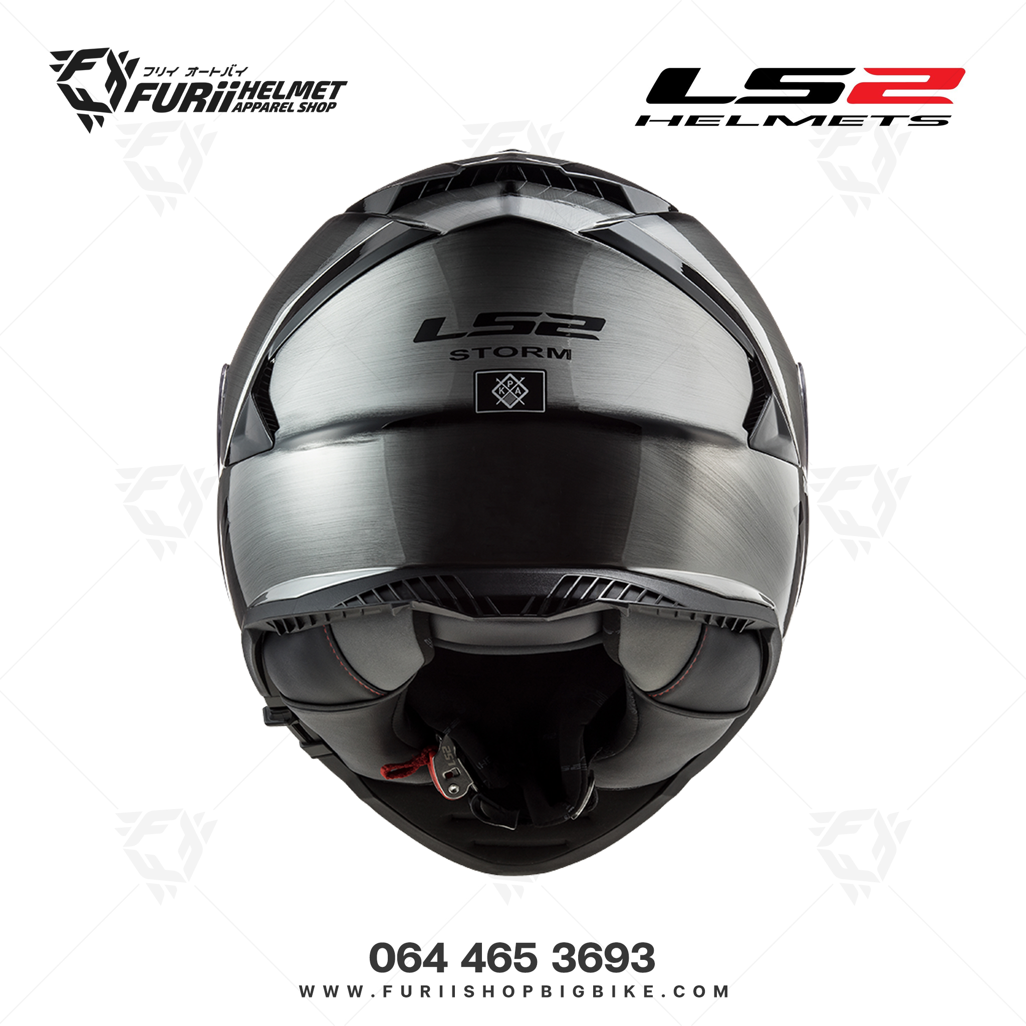 หมวกกันน็อค LS2 Helmet FF800 STROM : JEANS TITANIUM