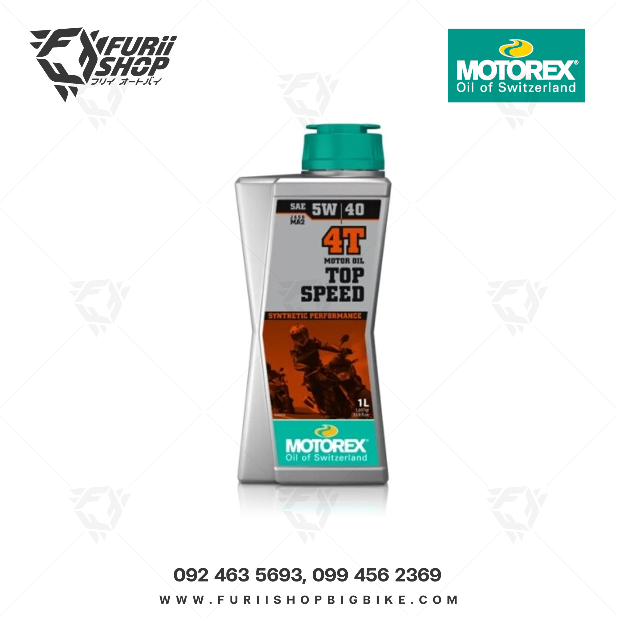 น้ำมันเครื่องมอเตอร์ไซค์ MOTOREX TOP SPEED 4T 5W/40