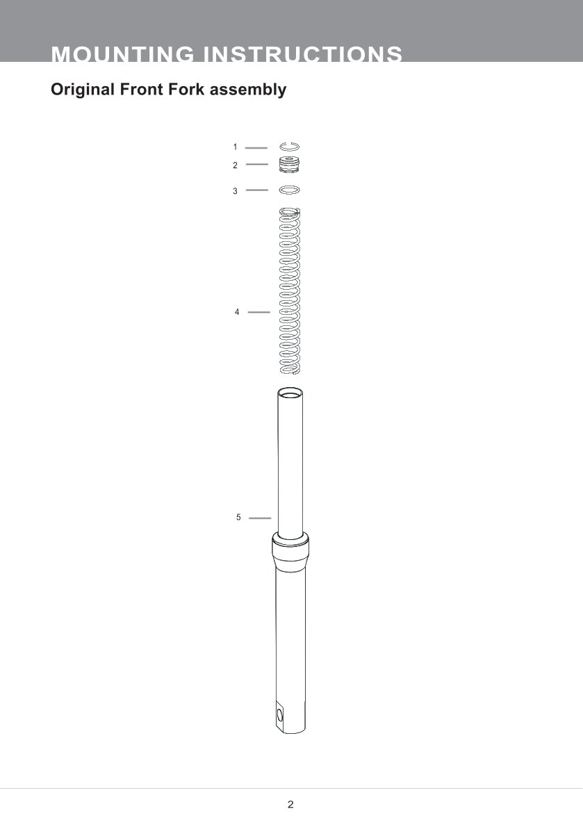 สปริงโช้คหน้า Ohlins FSK173 For Honda Lead 125 2023