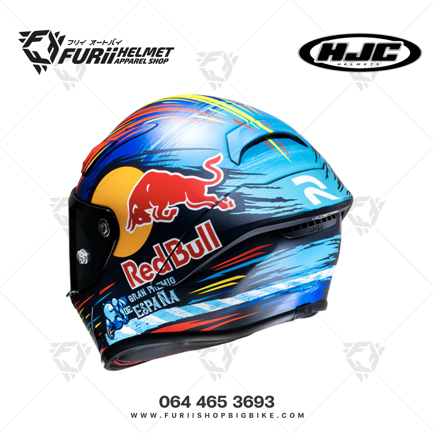หมวกกันน็อคเต็มใบ HJC RPHA 1 RED BULL JEREZ GP