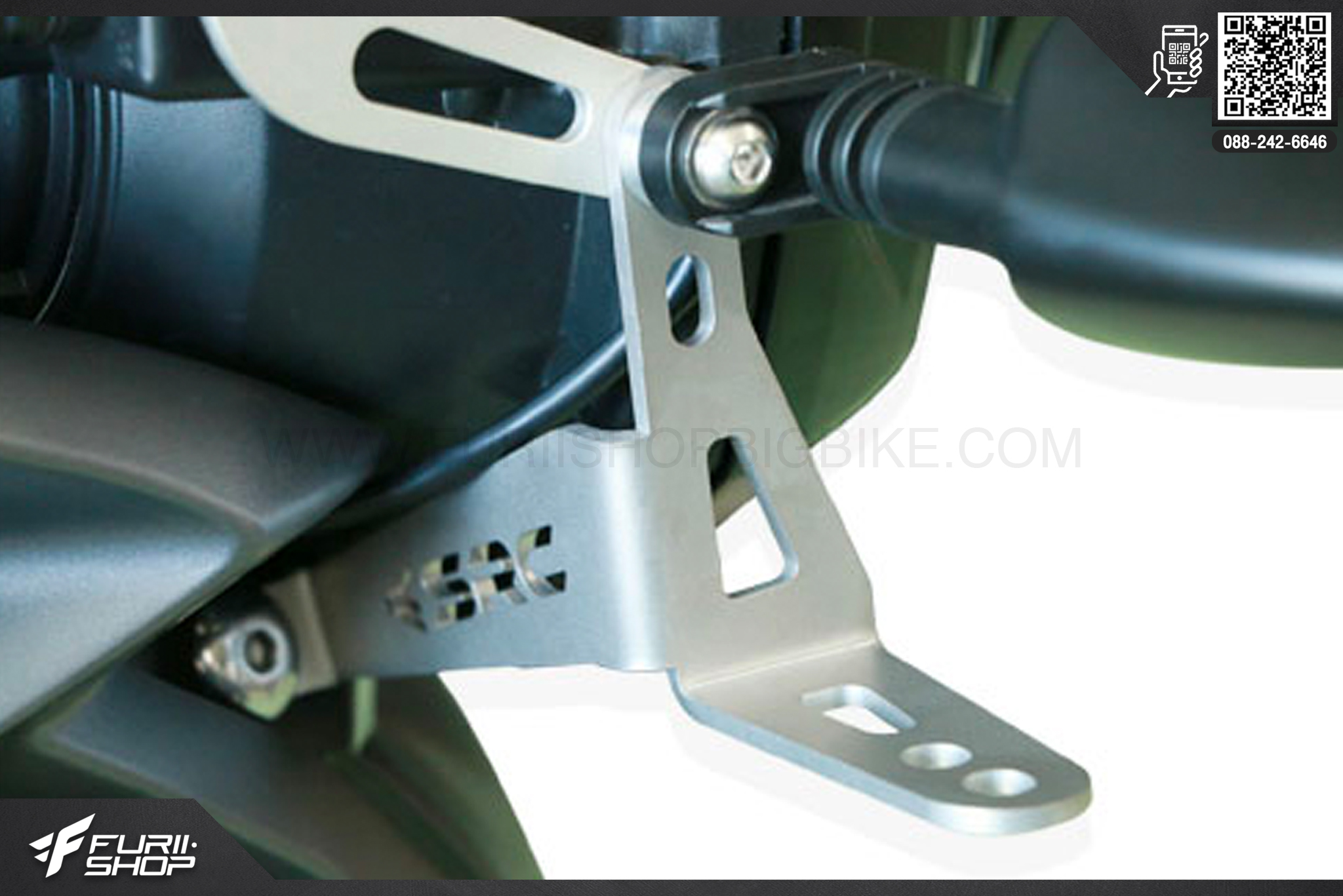 ขายึดไฟข้าง SRC สีเงิน Triumph Tiger 800