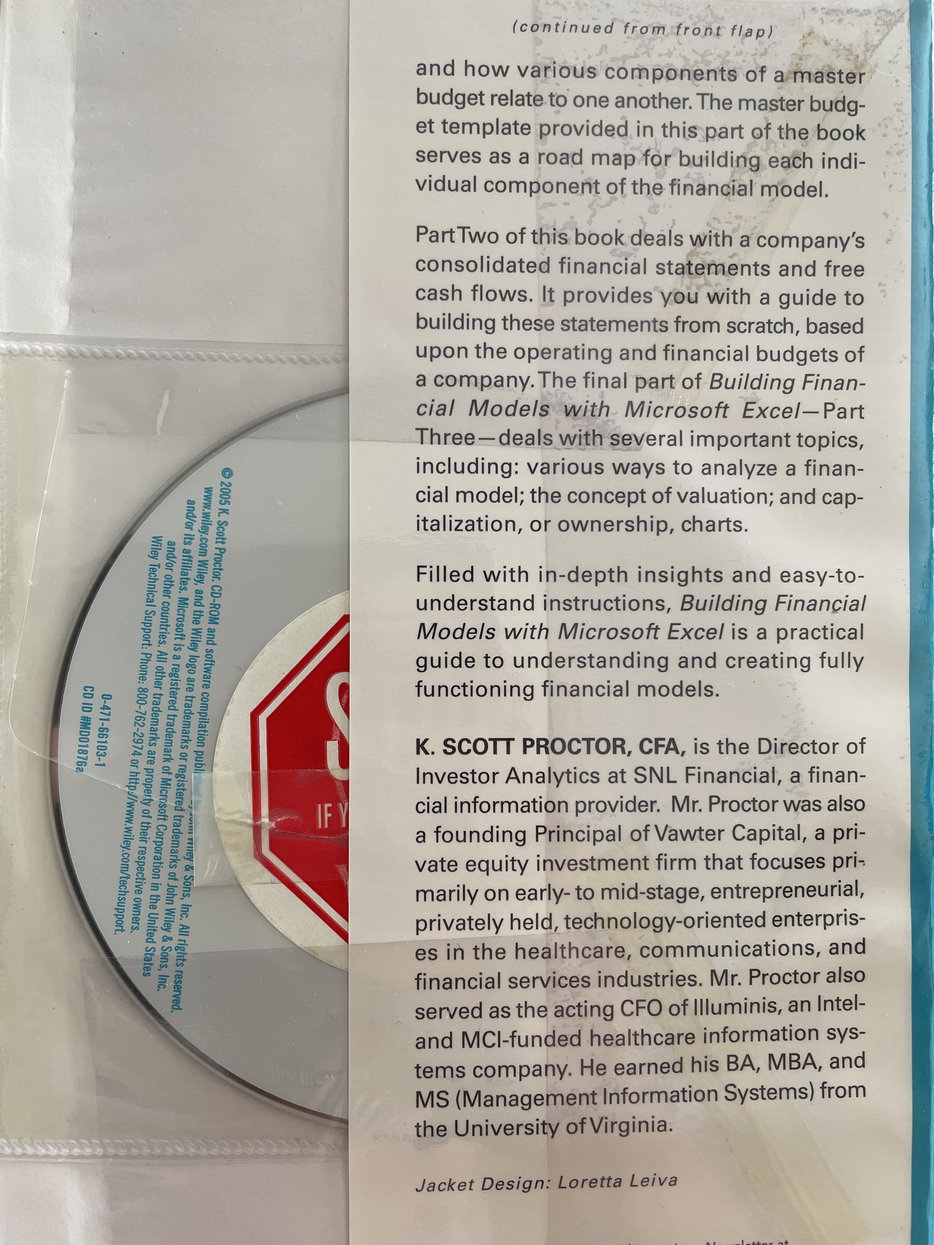 Building Financial Models. with Microsoft Excel. A Guide for Business Professionals. Includes CD-ROM with Financial Model Spreadsheets. ผู้เขียน K.Scott Proctor,CFA 0 กก.