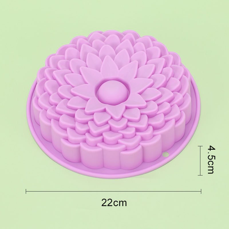 พิมพ์ซิลิโคน เค้กปอนด์ แม่พิมพ์ซิลิโคนเค้กปอนด์เบญจมาศ