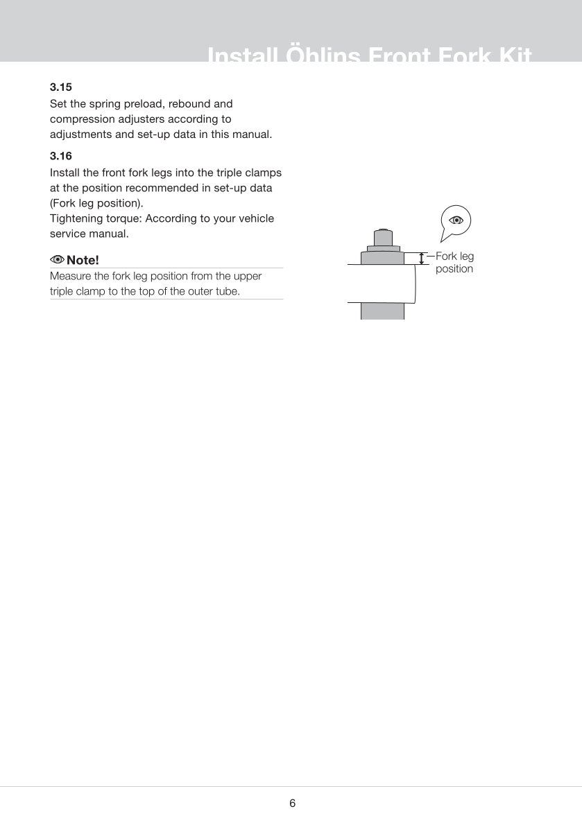 สปริงโช้คหน้า Ohlins FGK204 For Honda CBR600RR 2007-2012