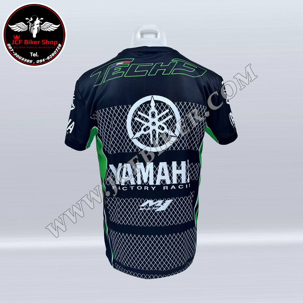 เสื้อยืดแขนสั้น YAMAHA #JT562 เนื้อผ้า ไฟเบอร์นาโน ซึมซับเหงื่อและปกป้องกลิ่นอับชื้นได้ดี