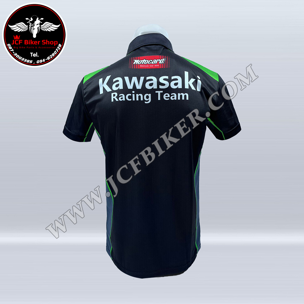 เสื้อยืดแขนสั้น KAWASAKI JP-0853 เนื้อผ้าไมโครไฟเบอร์ มีประสิทธิภาพในการซับเหงื่อสูง