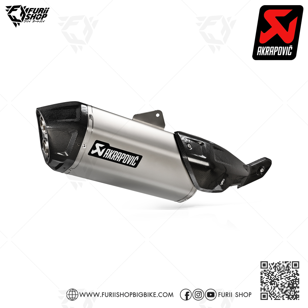 ท่อมอเตอร์ไซค์ Akrapovic Slip on Titanium New shape : for Suzuki Vstorm 800 2023