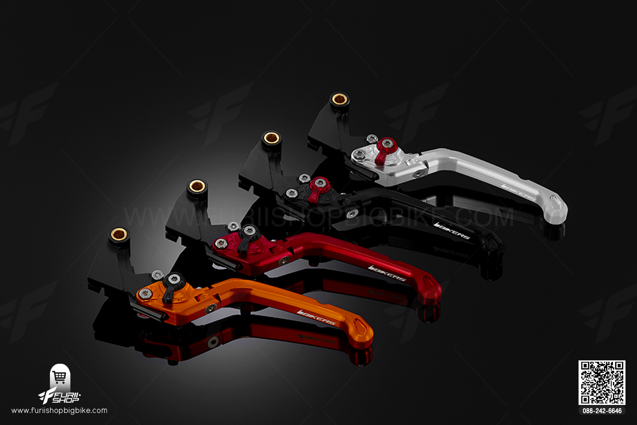 ก้านครัตช์ (Premium Folding Adjustable Clutch Lever) Kawasaki D-Tracker (2015-2016)