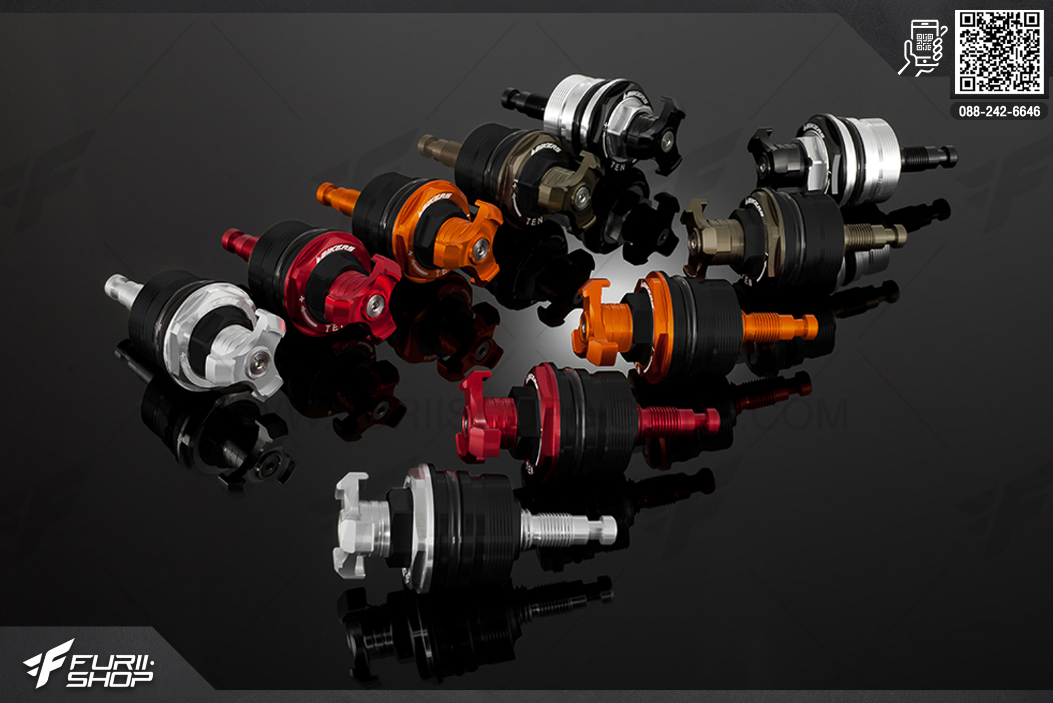 ตัวปรับโช๊คหน้า (Front Fork Adjusters) Kawasaki KSR Final Edition