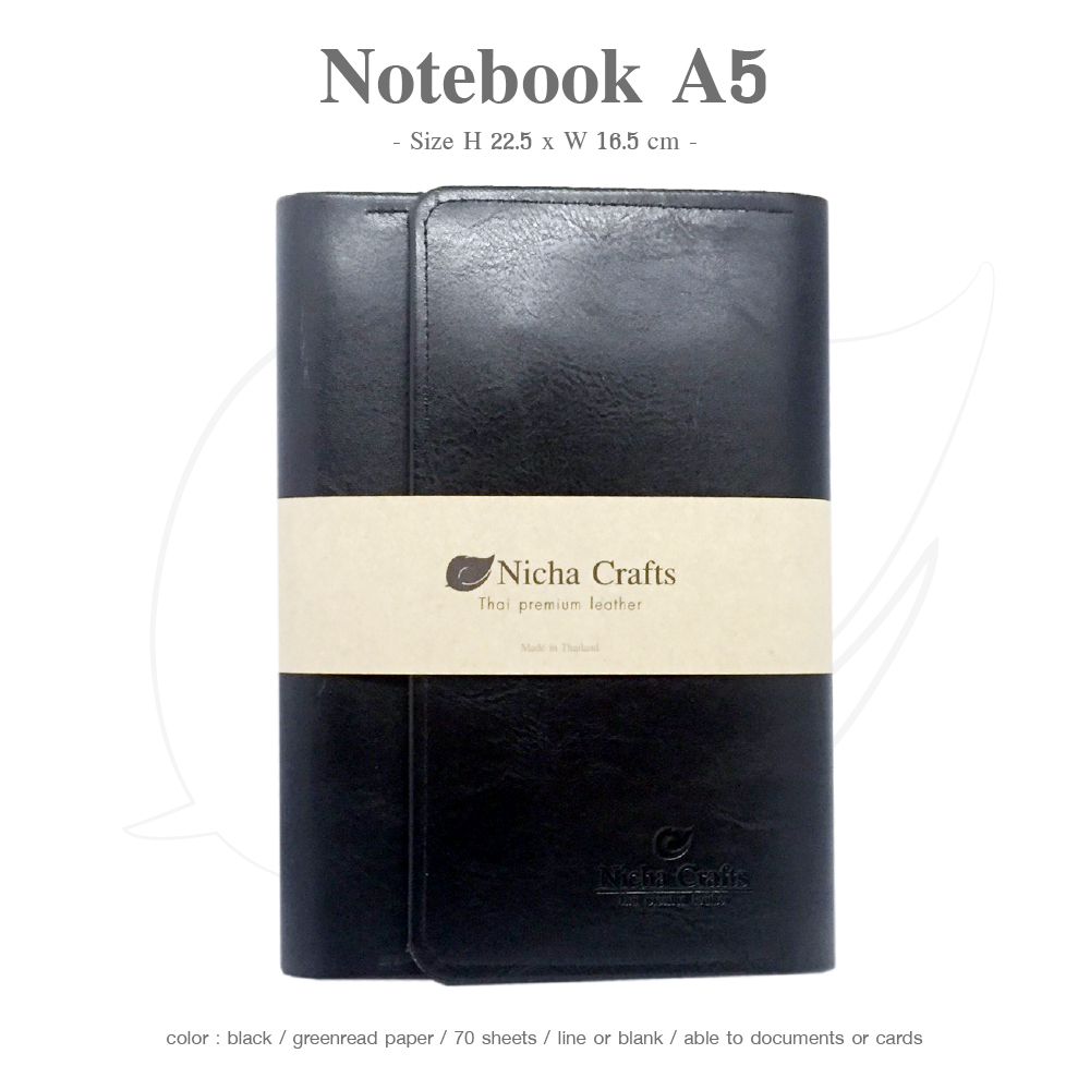Notebook A5 / Nicha Crafts Black
