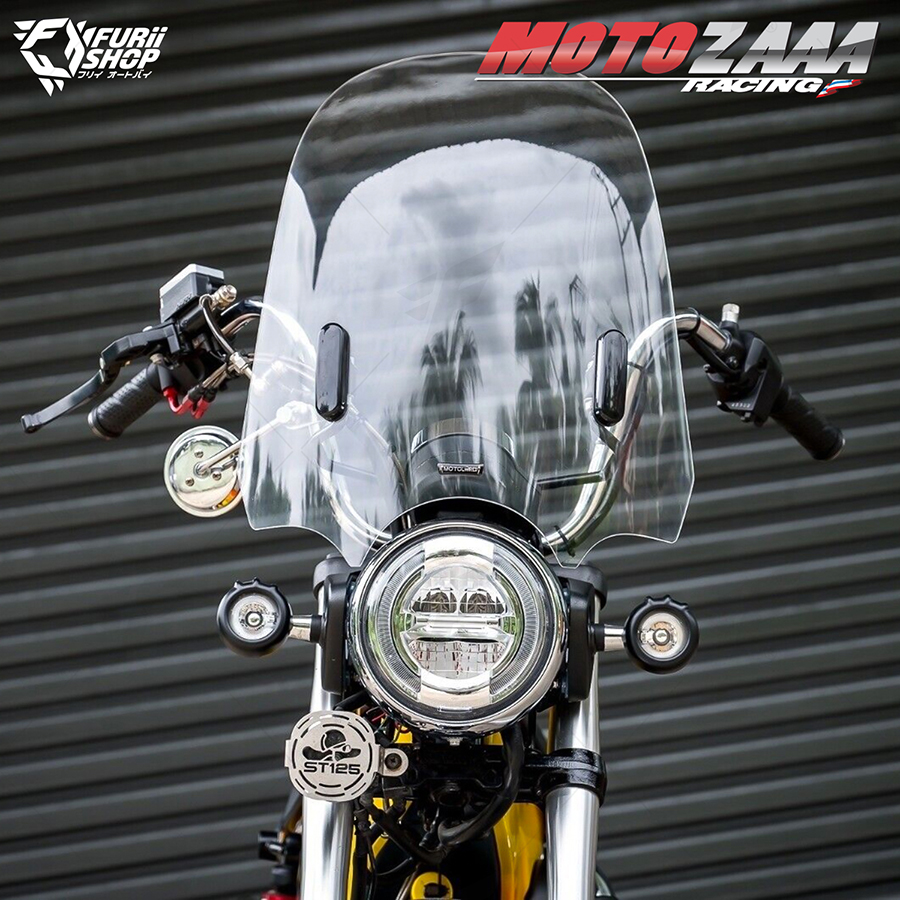 ชิวหน้า MOTOZAAA High Windshield V.3 Clear Color (No Screen) : for Honda DAX 125