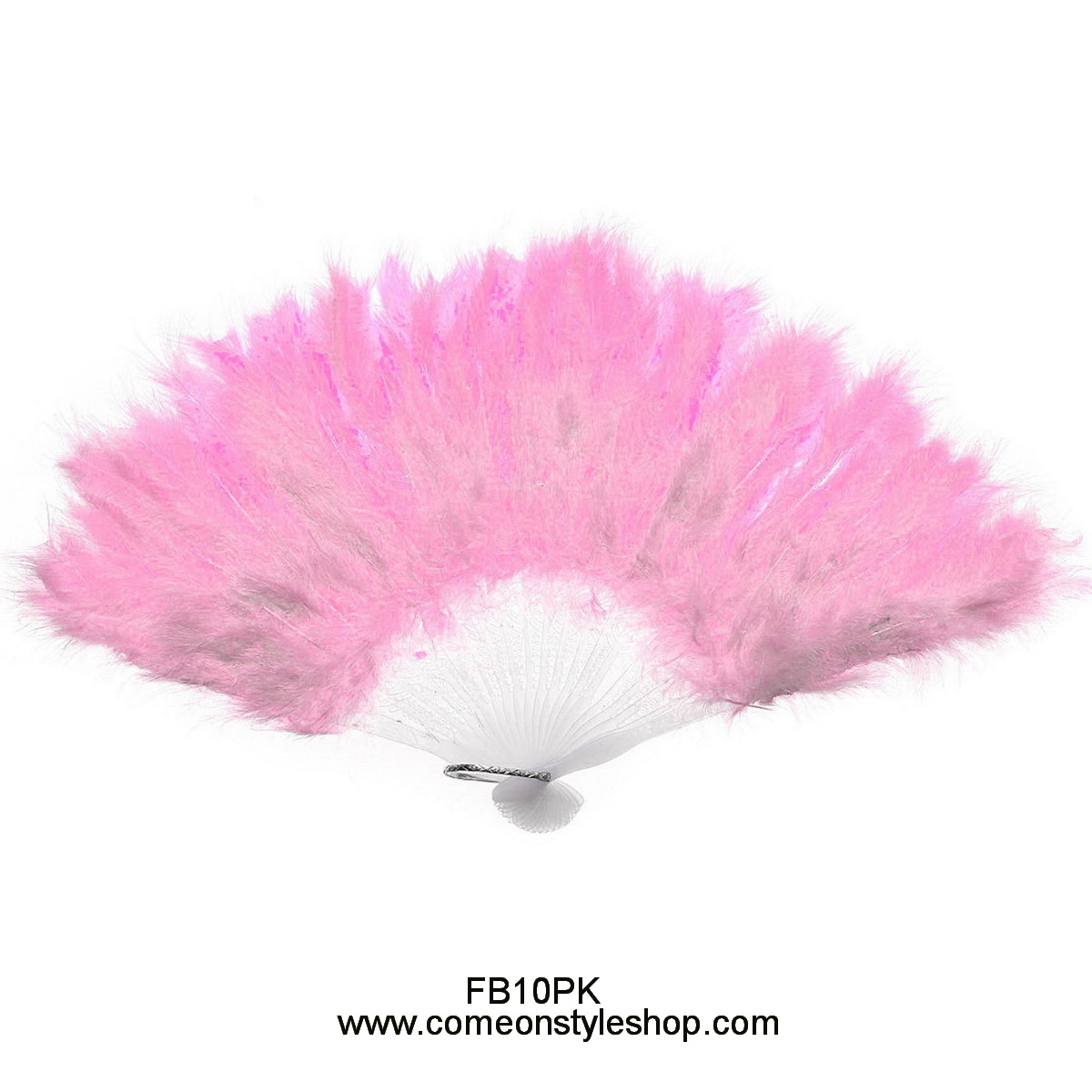 พัดขนนก วินเทจ แกสบี้ Hand Fan Feather