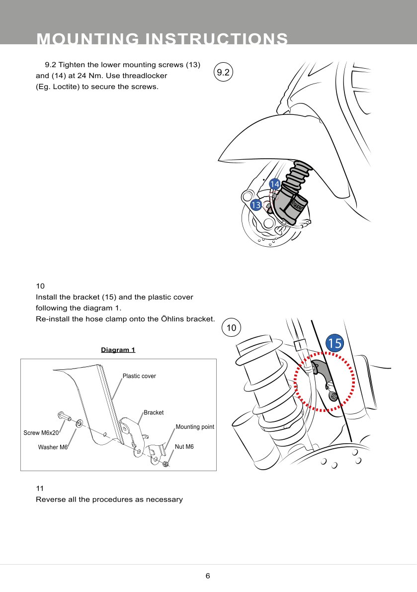 โช้คหน้า OHLINS PI901 For Vespa GTS150/GTS300 2019-2022