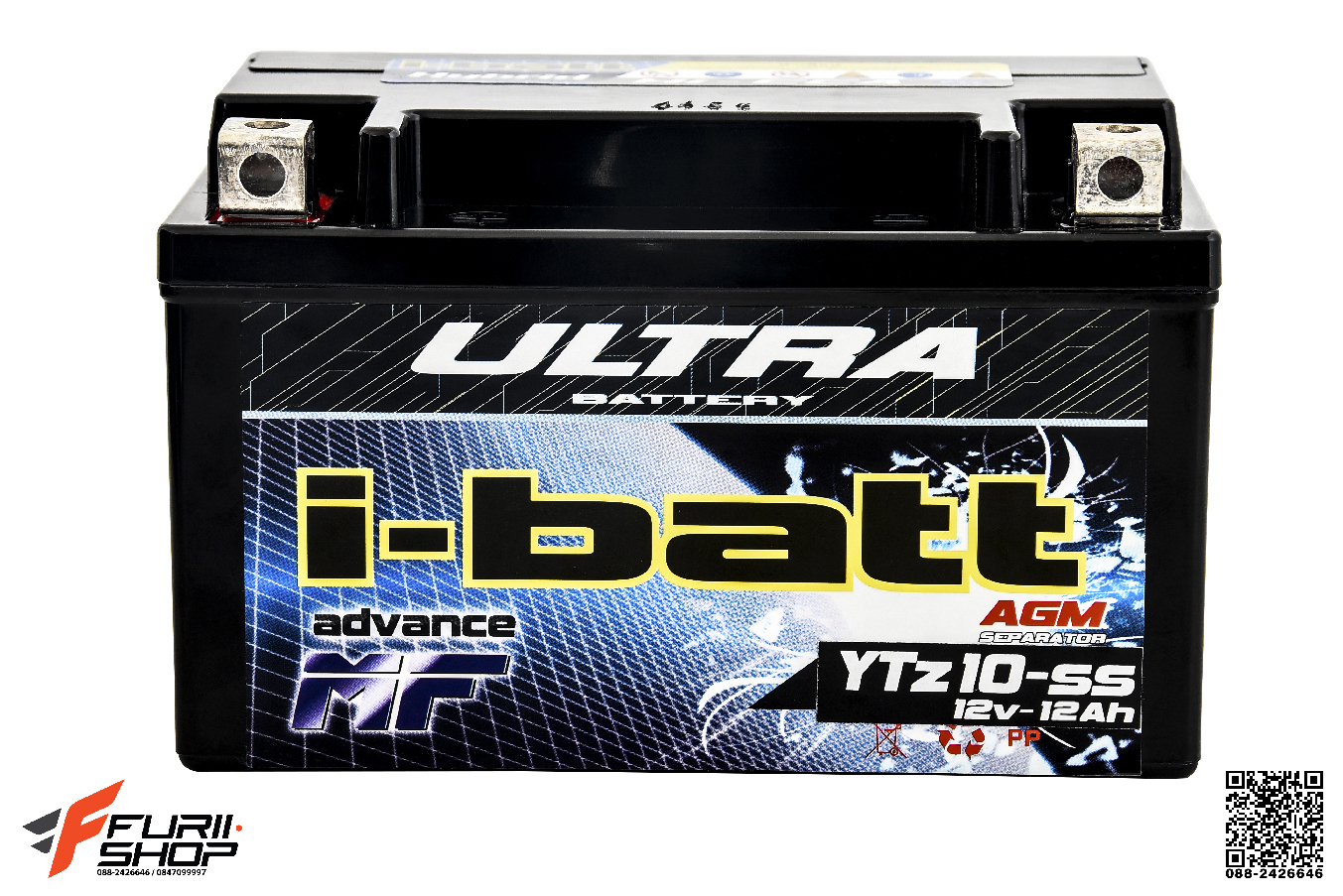 I BATT YTz10-ss 12v-12Ah DUCATI