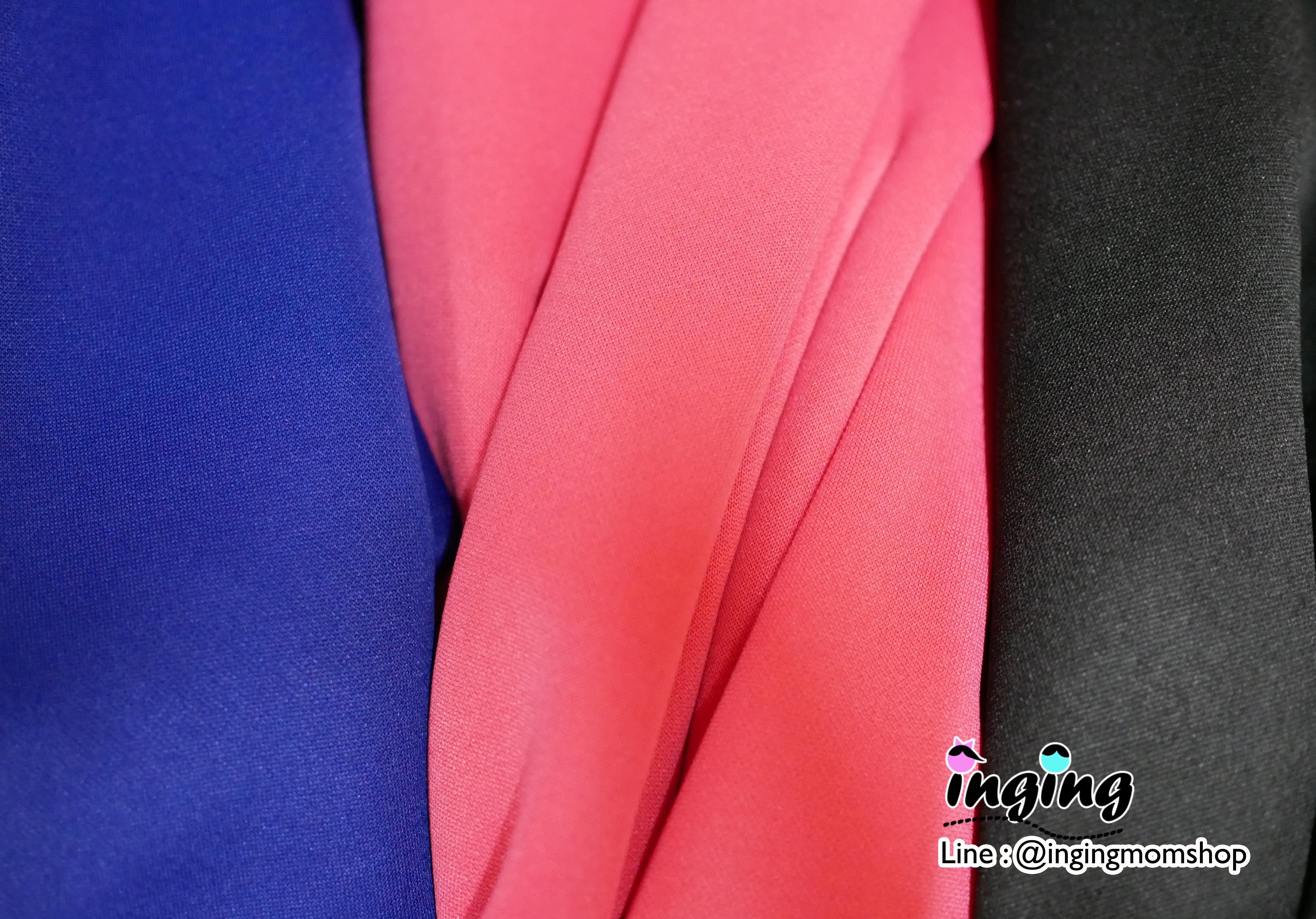 D13_[Size-XL-สีชมพู]_เดรสหางปลาแหวกข้าง+ใส่คลุมท้องได้